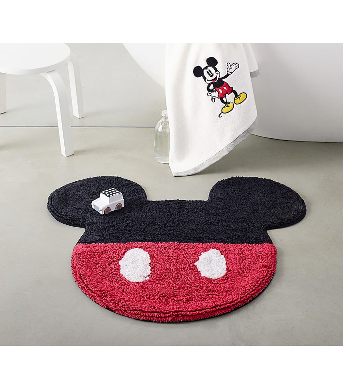 Disney Mickey Mouse Bath Mat - Black