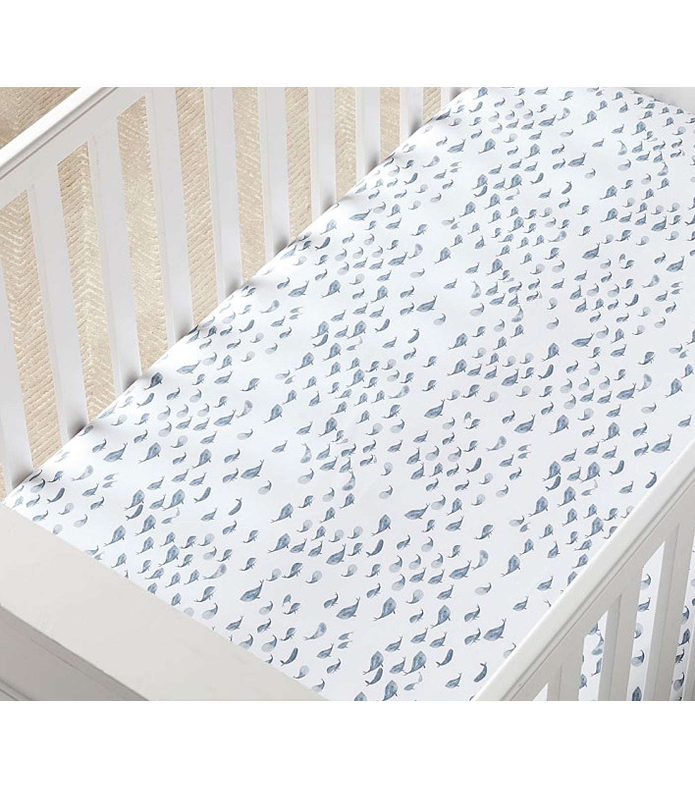 Jack Organic Crib Fitted Sheet - Navy