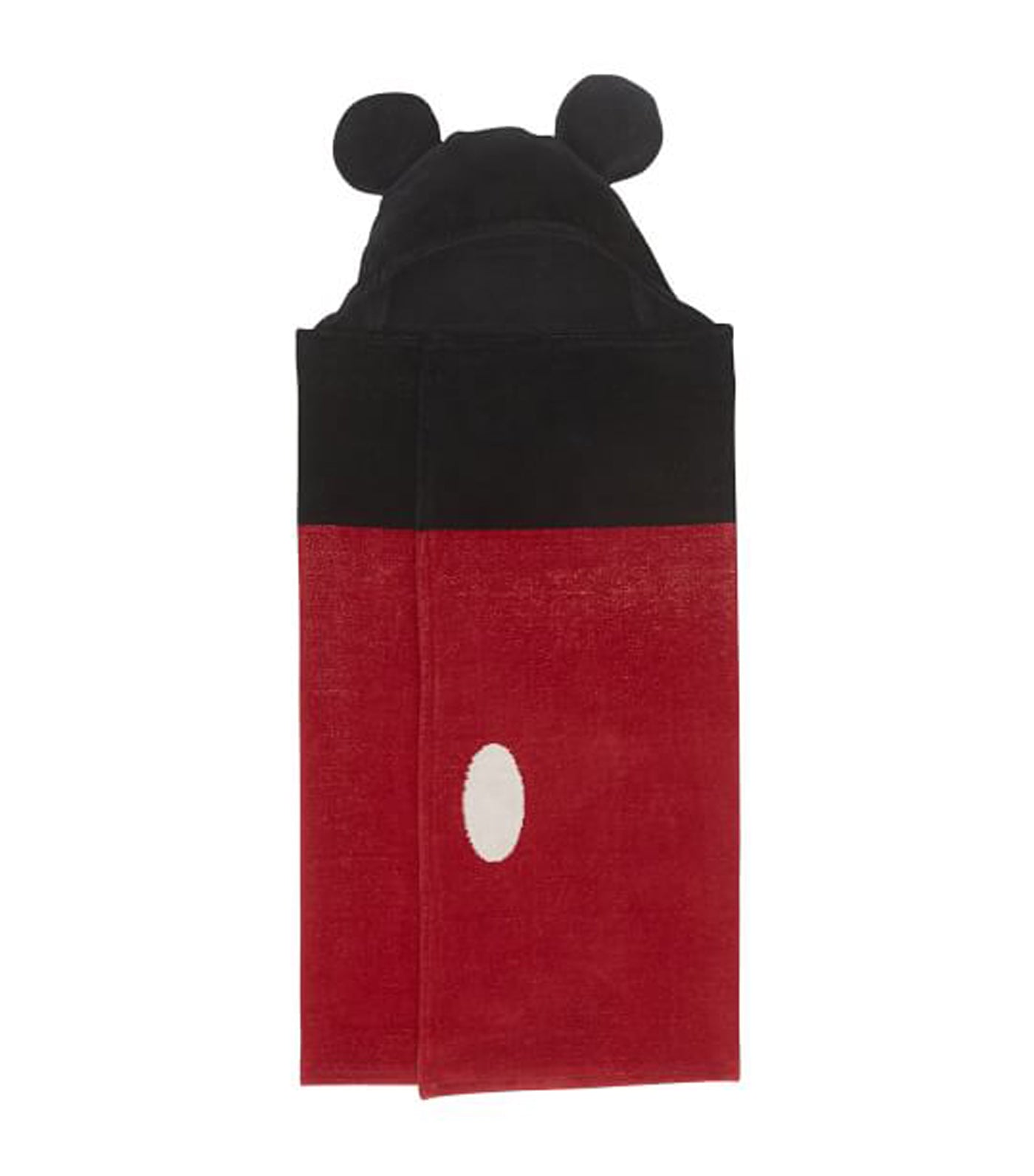 Disney Mickey Mouse Baby Hooded Towel - Black and Red