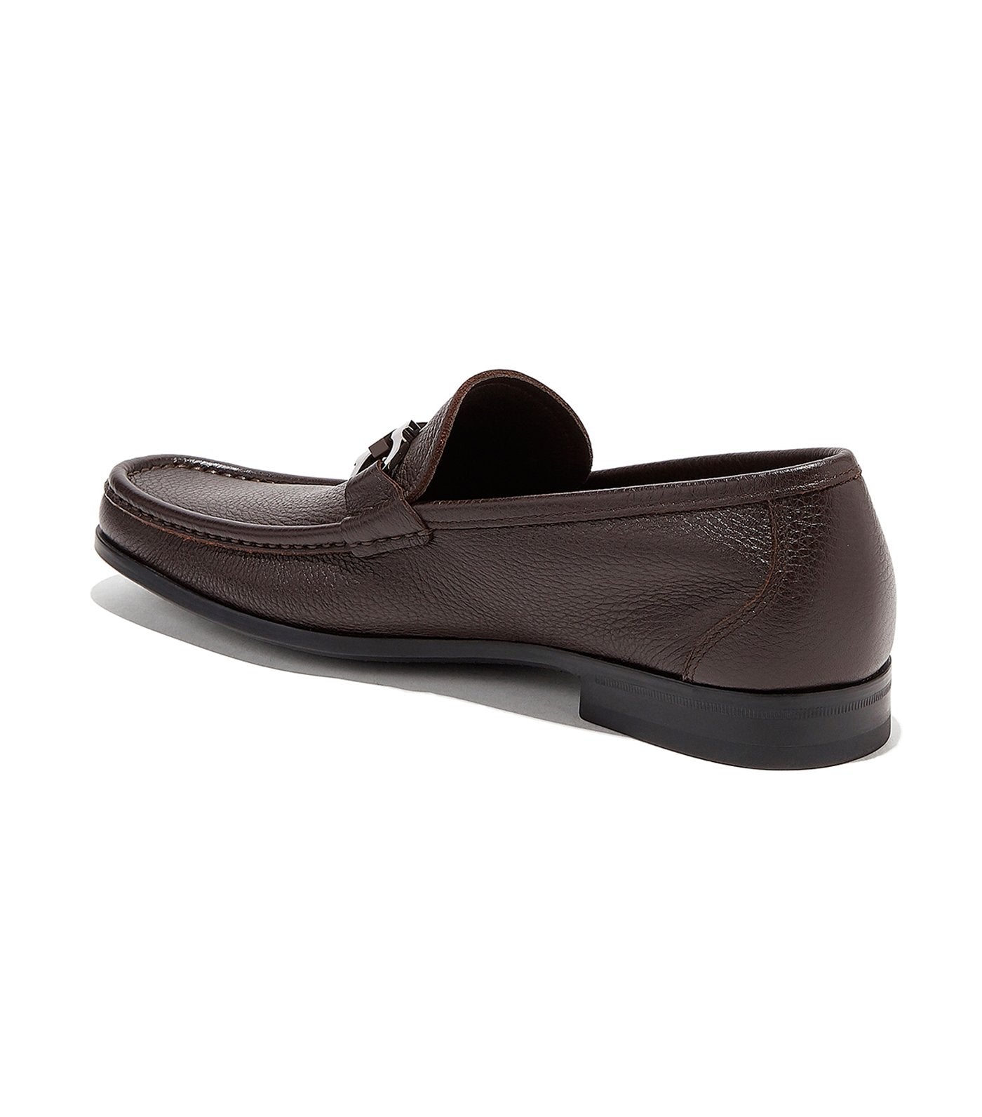 Gancini Bit Moccasin Dark Brown