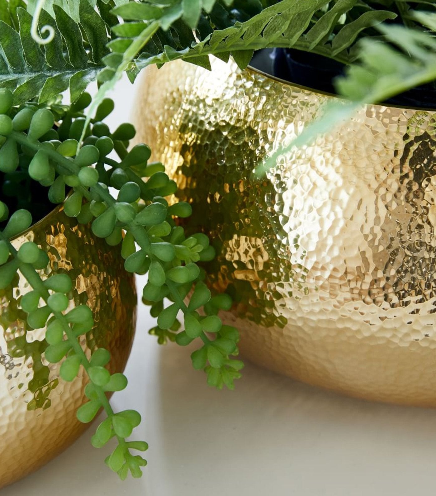 west elm Hammered Metal Planters