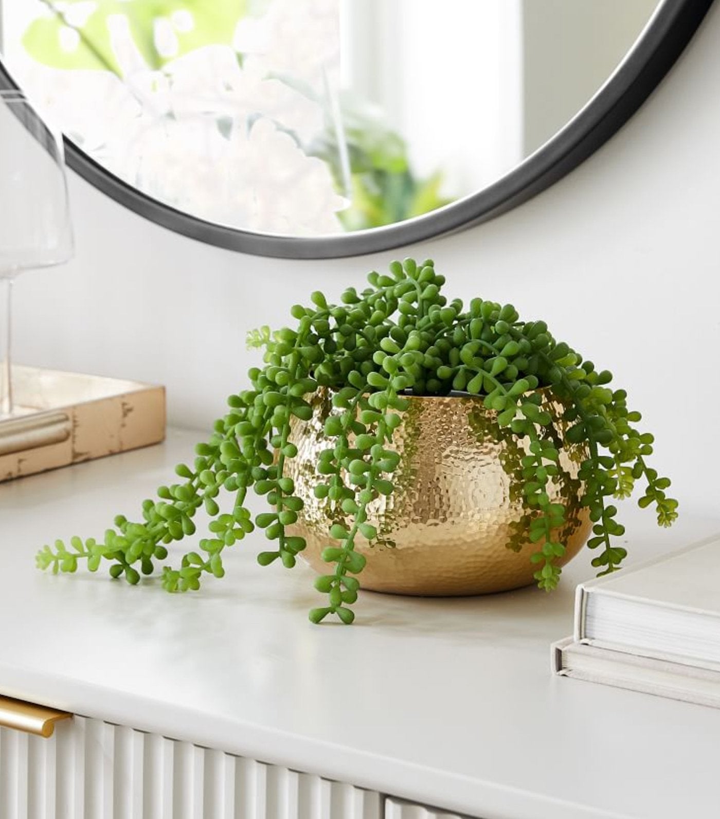 west elm Hammered Metal Planters