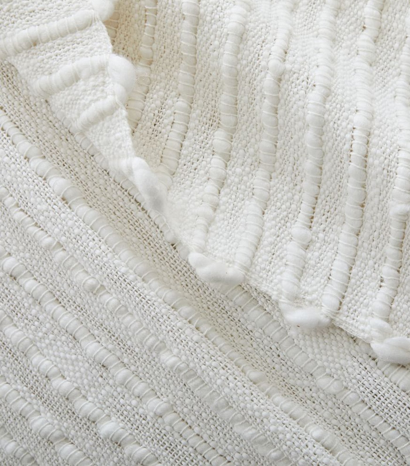 west elm Soft Corded Bed Blanket - White