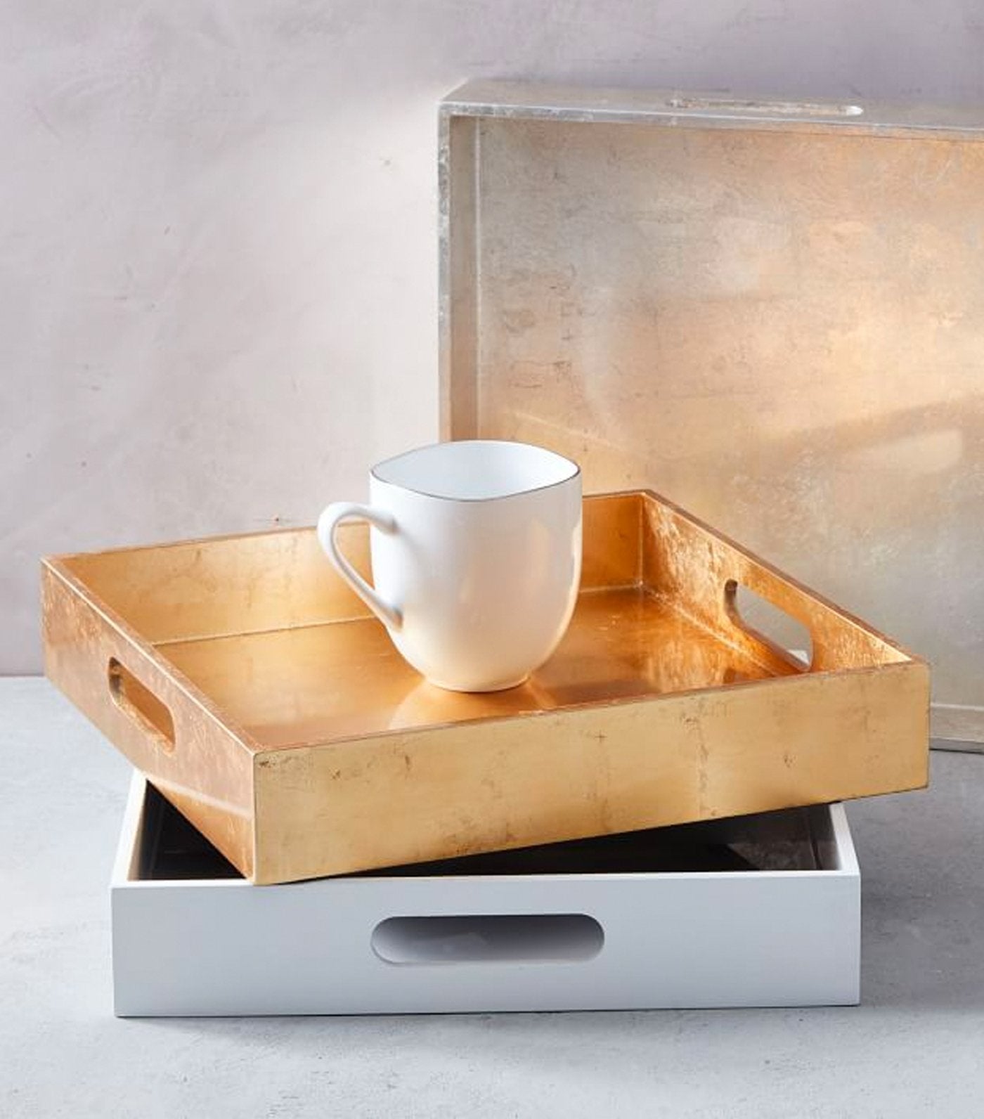 west elm Wood Tray 30cmx30cm