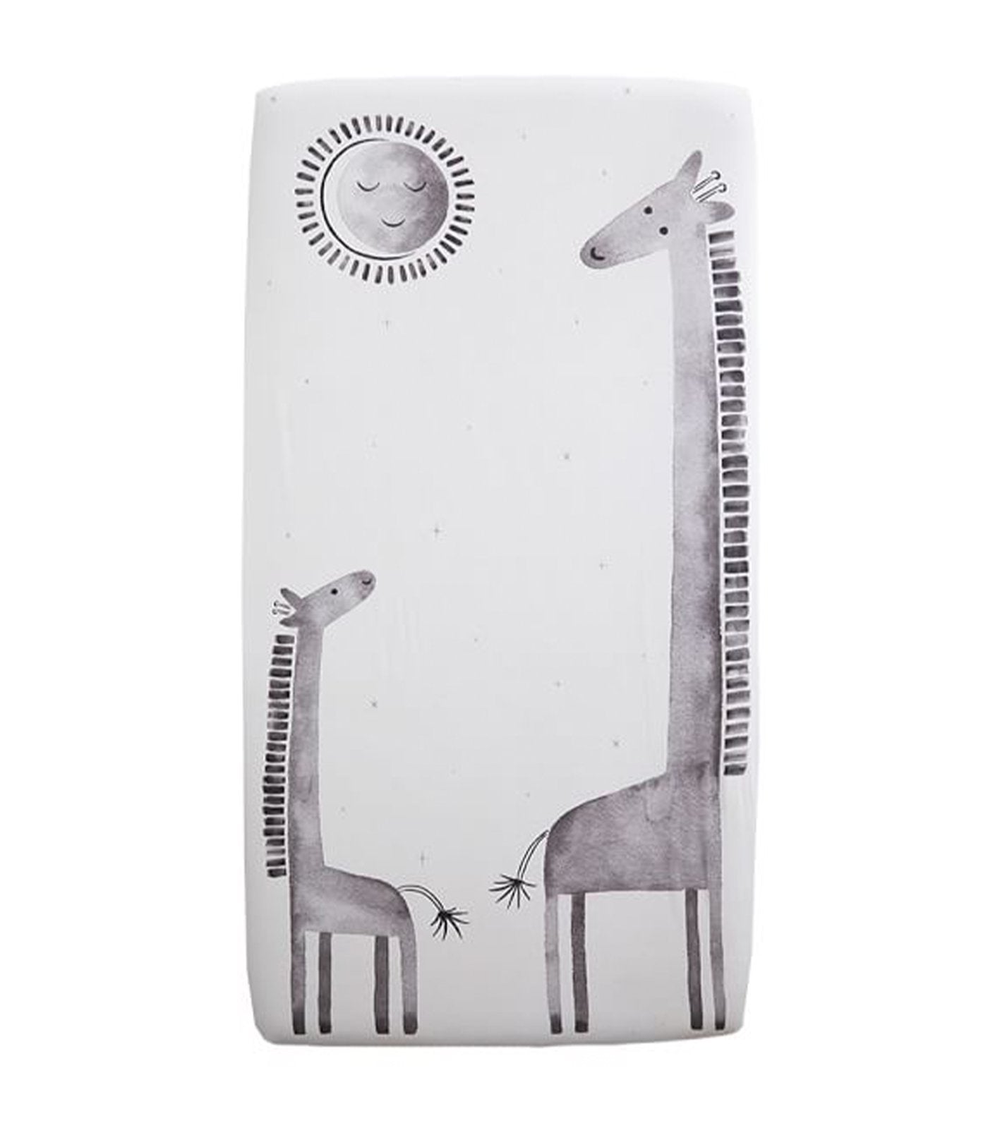 pottery barn kids picture perfect giraffe fitted crib sheet