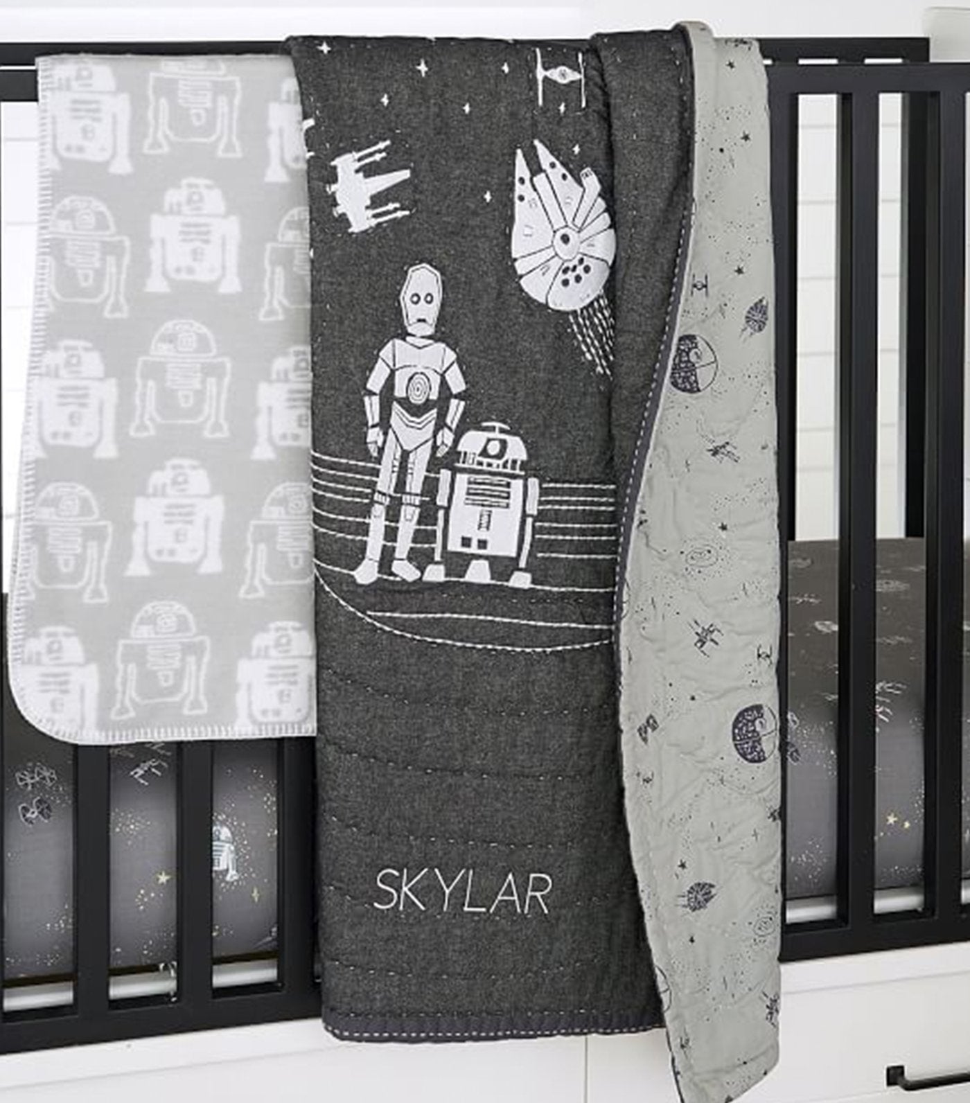 pottery barn kids star wars toddler quilt