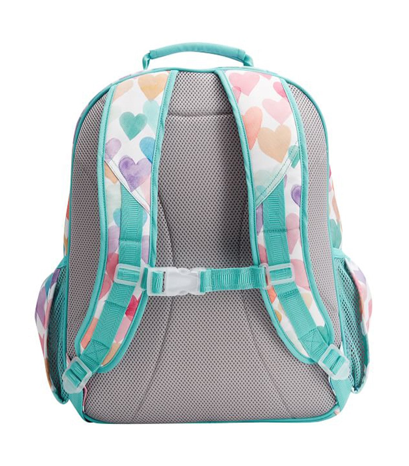 pottery barn kids mackenzie rainbow hearts backpack large