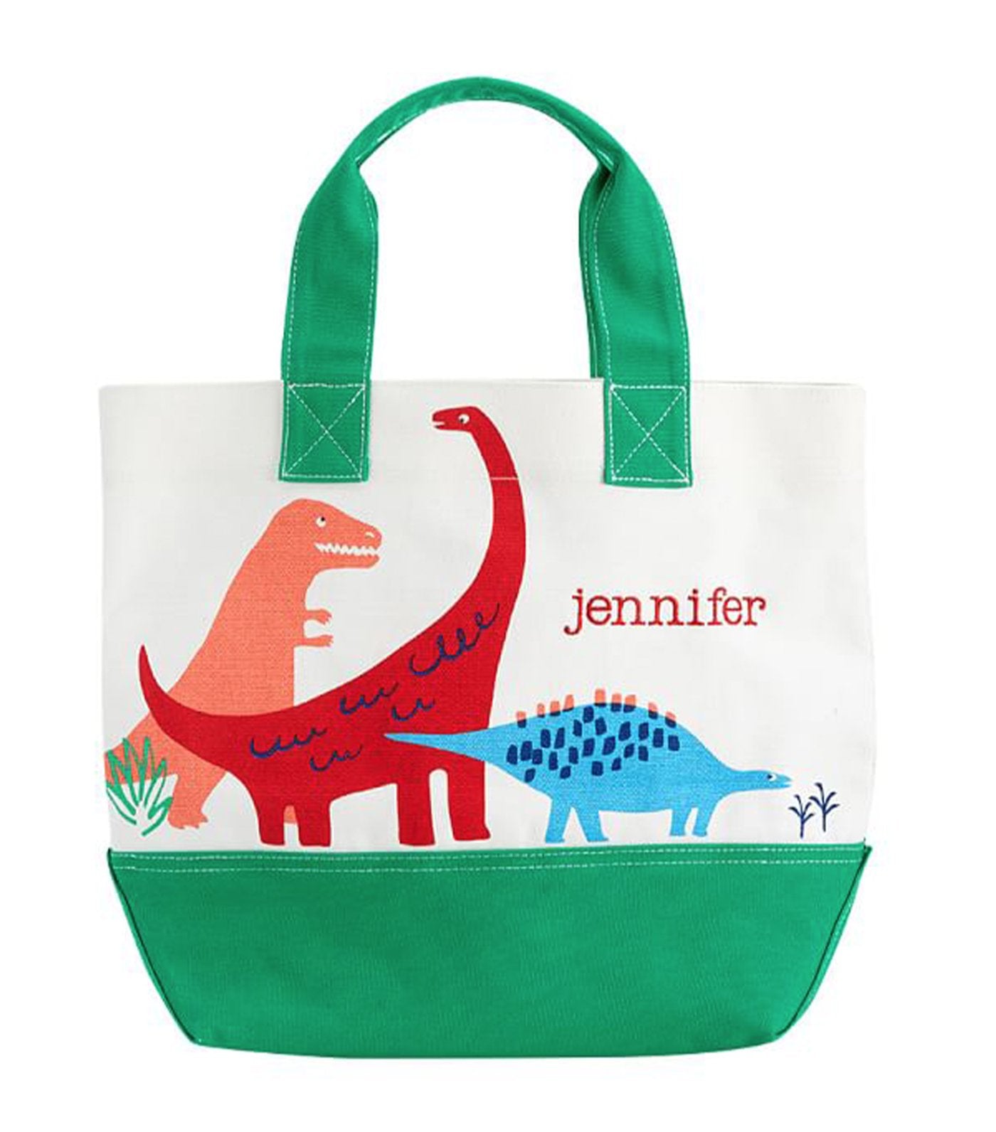 pottery barn kids preppy tote - dino safari