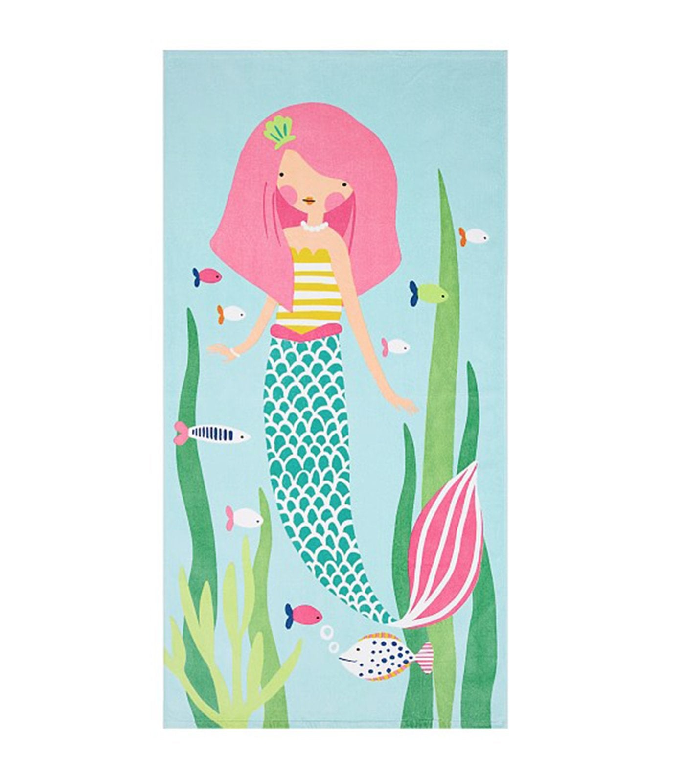 pottery barn kids mermaid kid beach towel
