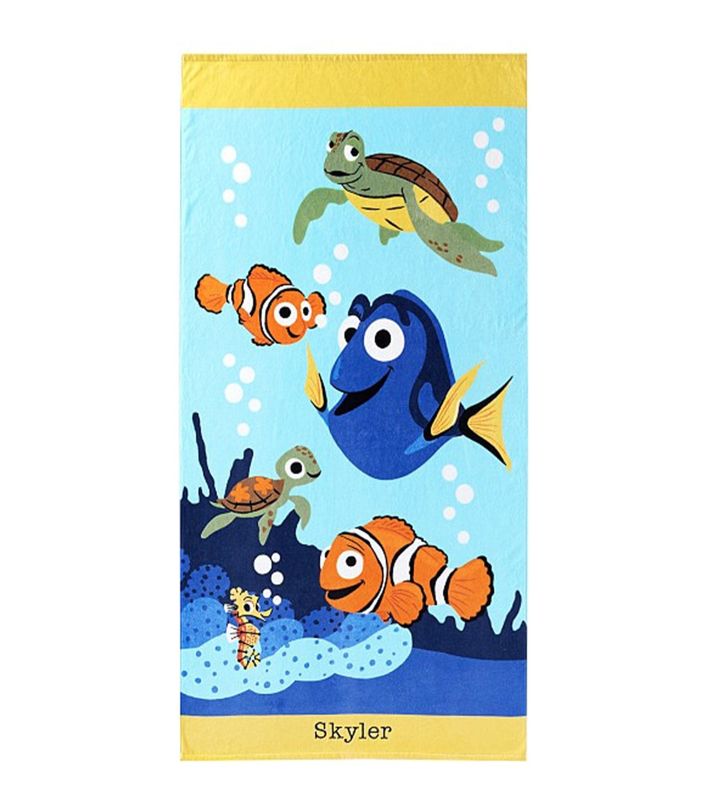 pottery barn kids disney and pixar finding nemo kid beach towel