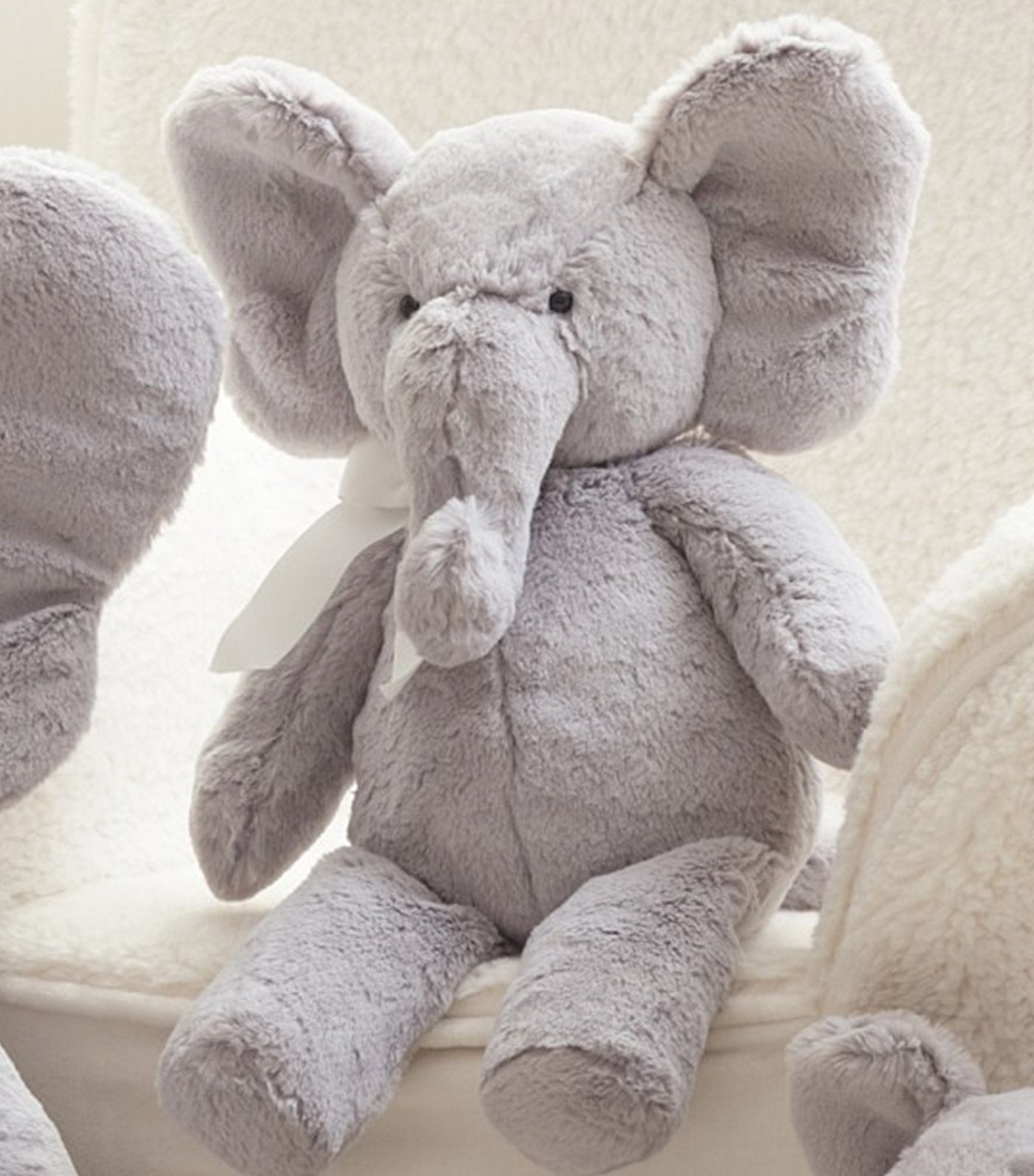 pottery barn kids elephant plush toy