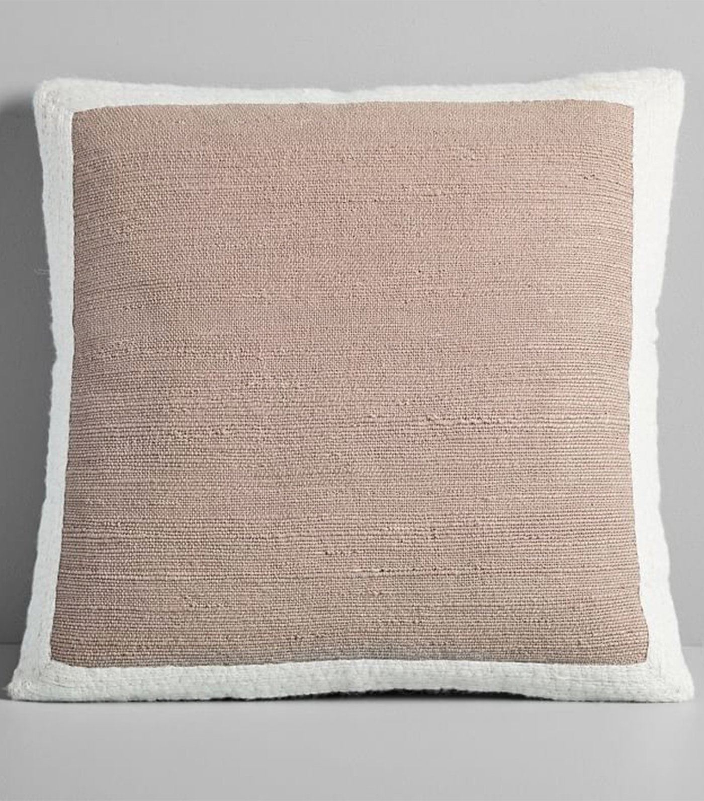 west elm Textured Border Pillow Cover