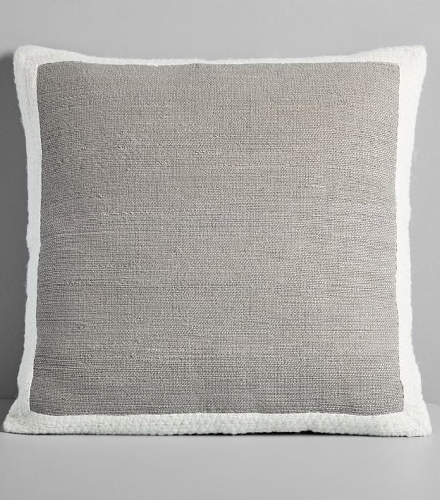 west elm Textured Border Pillow Cover