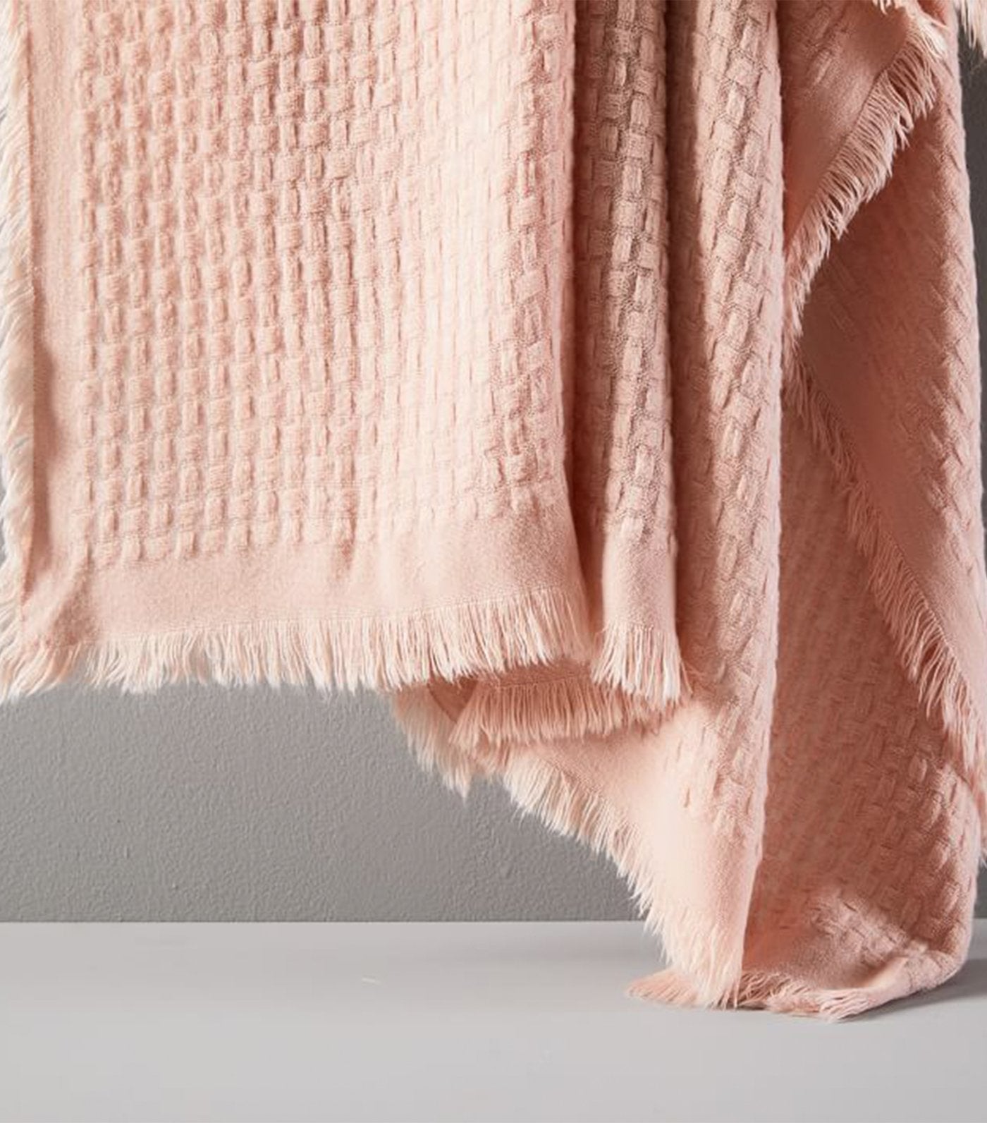 west elm rosette waffle weave throw 50x60