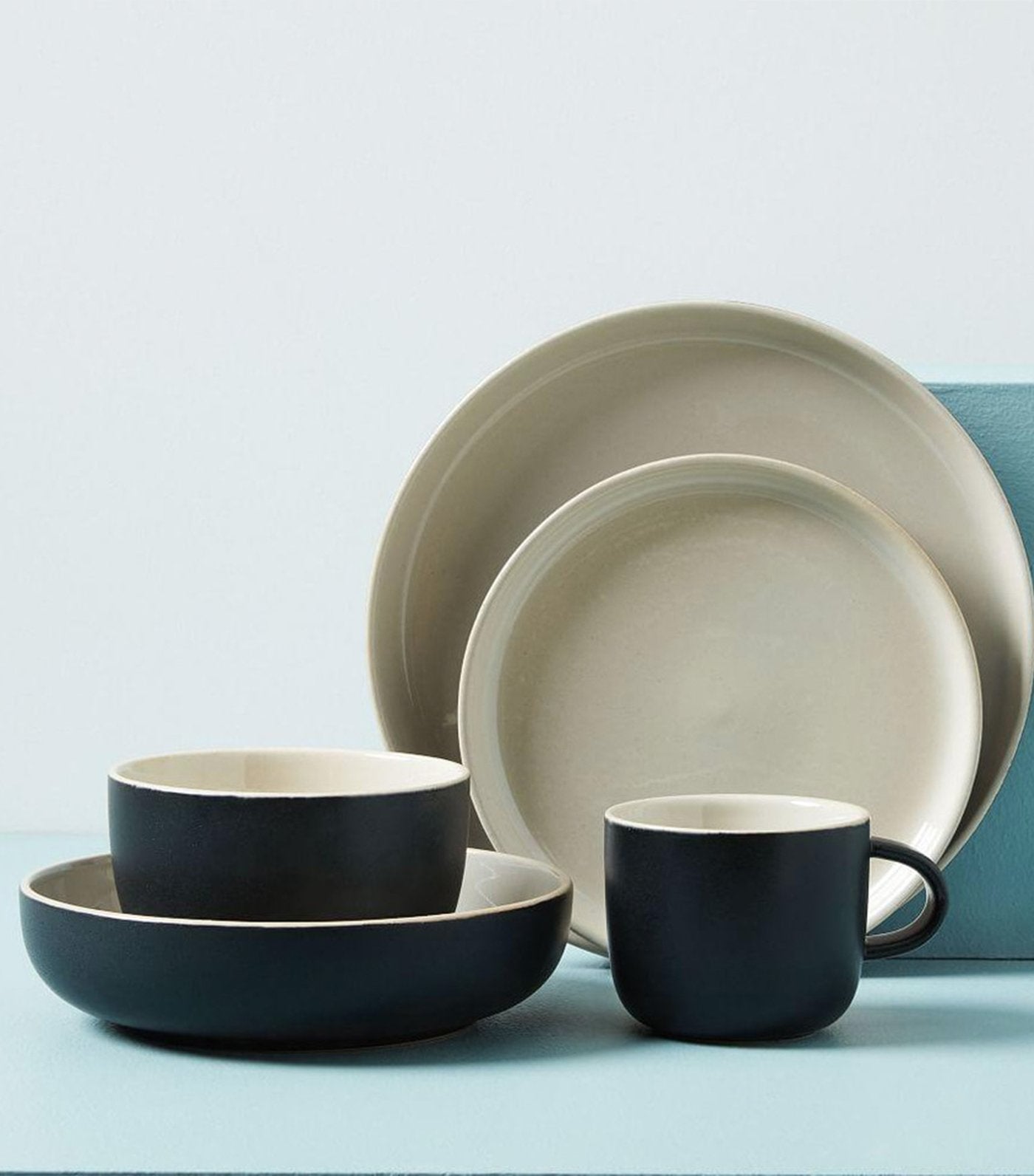 west elm black kaloh dinnerware collection
