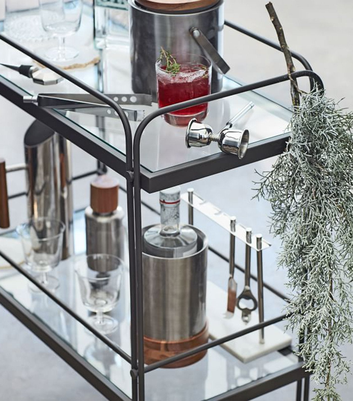 west elm nickel + wood bareware collection