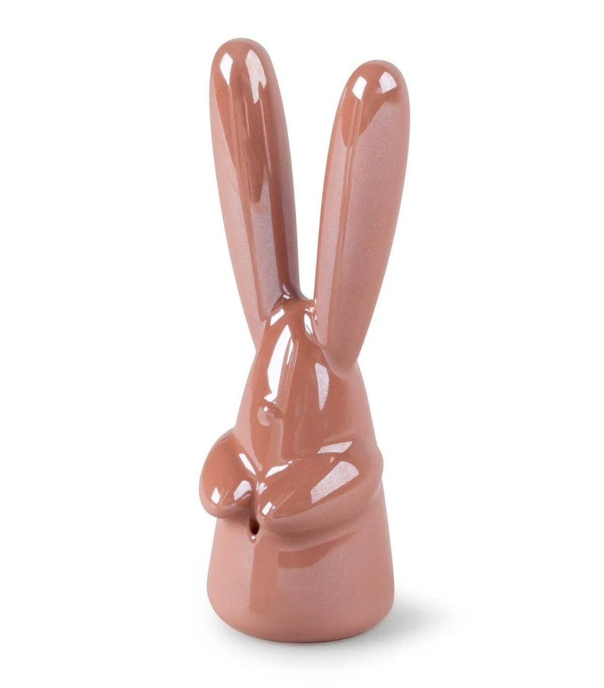 Bunny Figurine Incense Ring Holder Pink