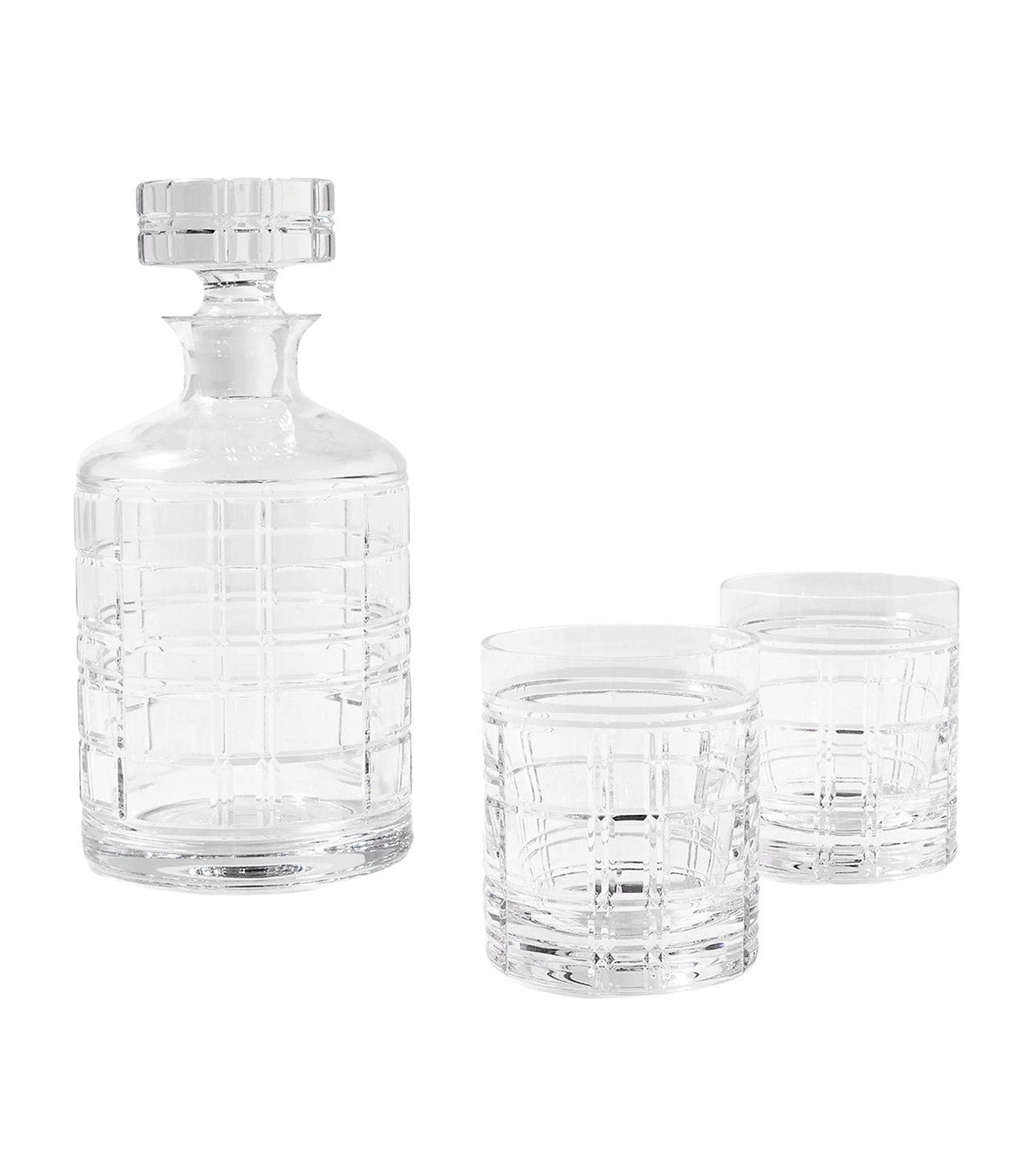 Hudson Plaid Gift Set Glass