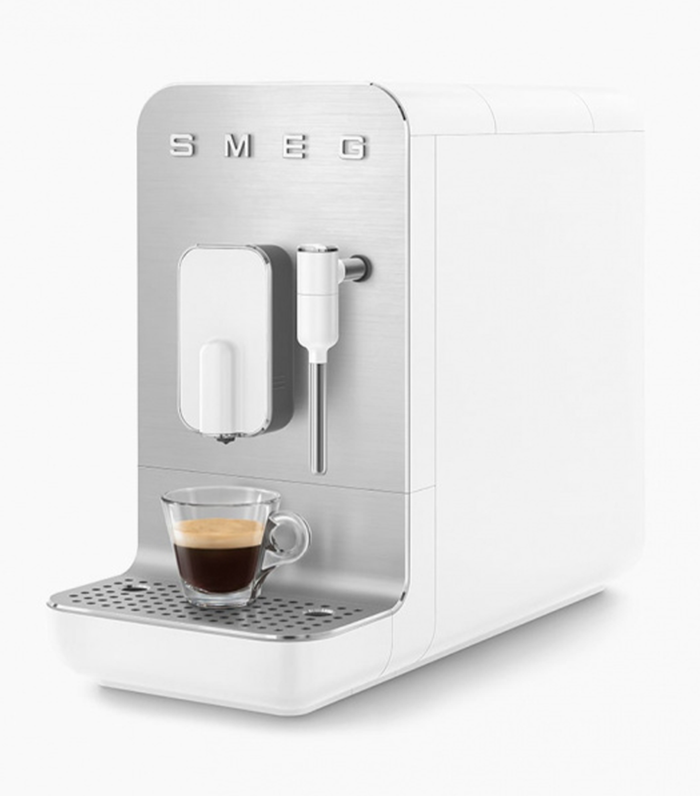 Bean to Cup Coffee Machine with Steam Wand White