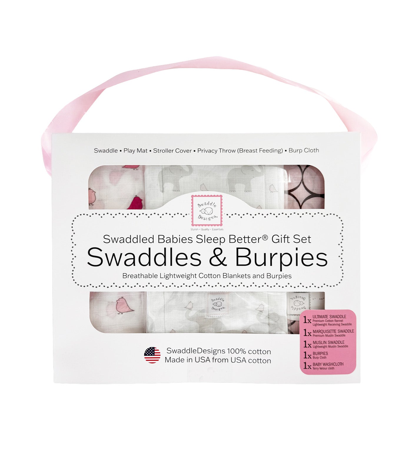Babies Sleep Better® Swaddles & Burpies Gift Set PK008