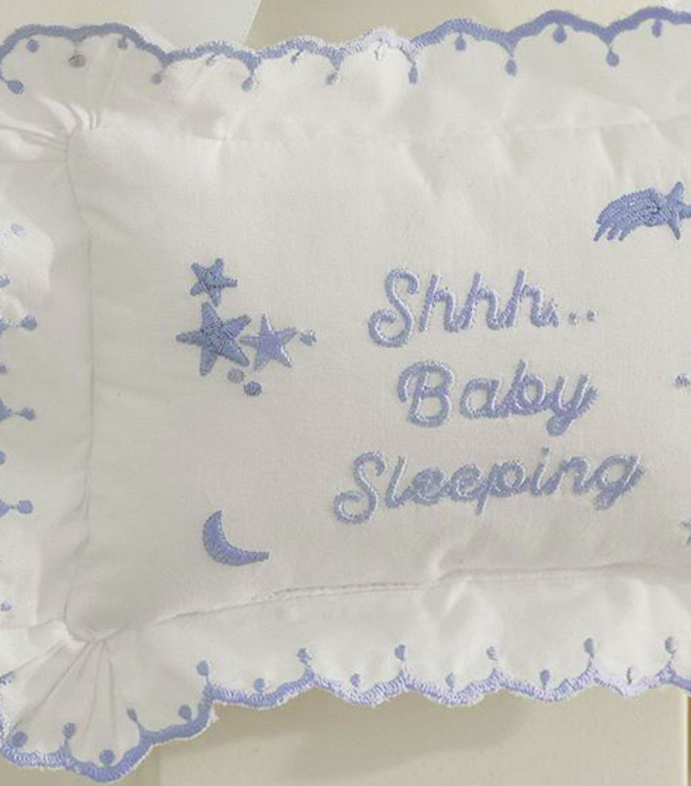 Baby Sleeping Door Pillow Blue