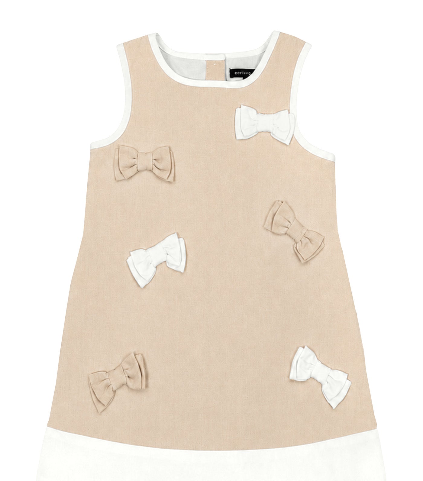 Addison Girls Shift Dress Beige