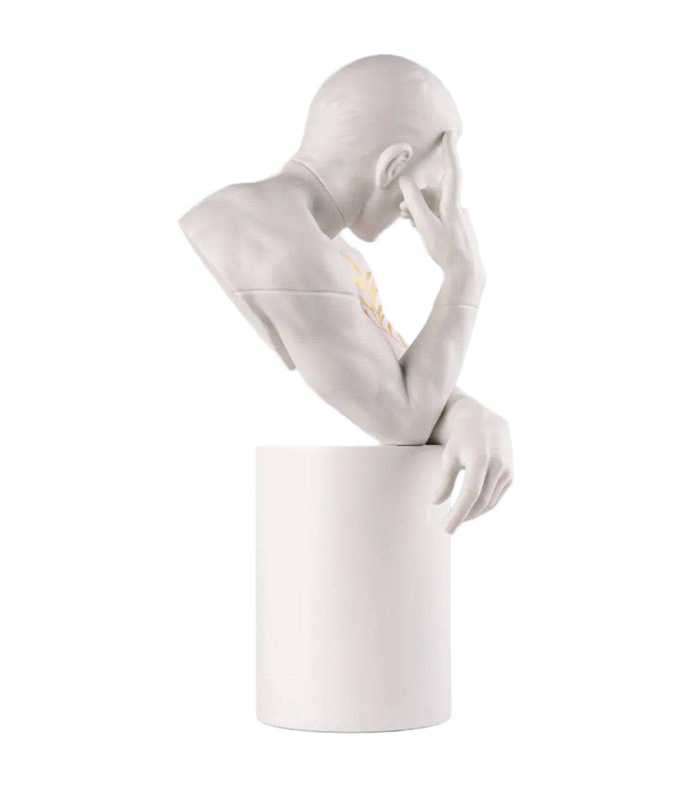 Reflections of Nature - Him Sculpture. White-gold