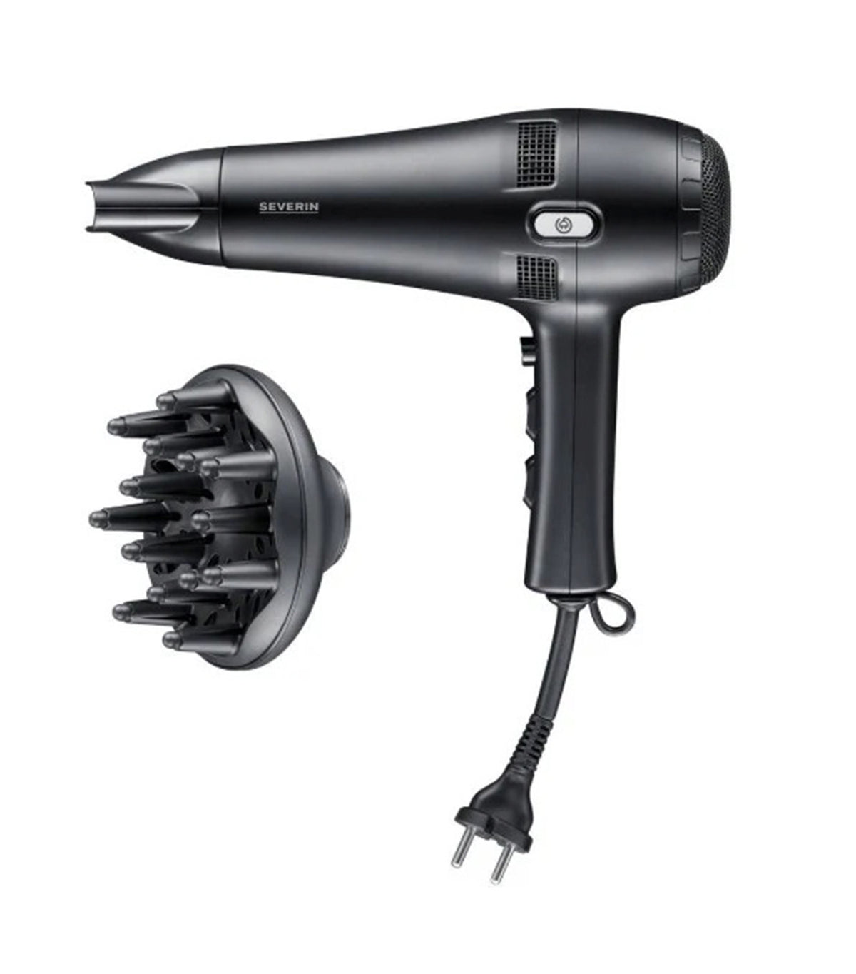 HT 0165 Retractable Cord Hair Dryer Black