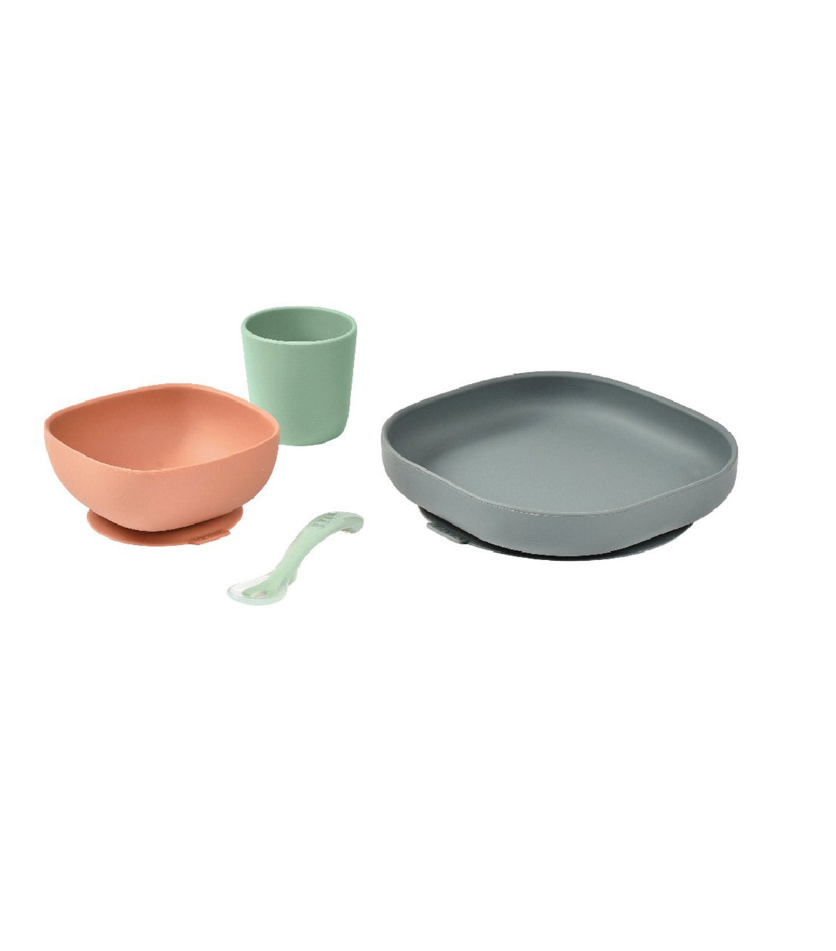Silicone Meal Set 4-Pieces Mineral Charcoal