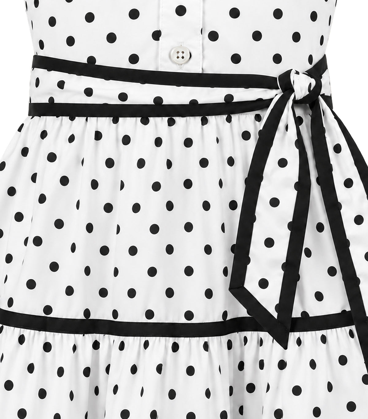 Chantal Girls Tiered Dress White