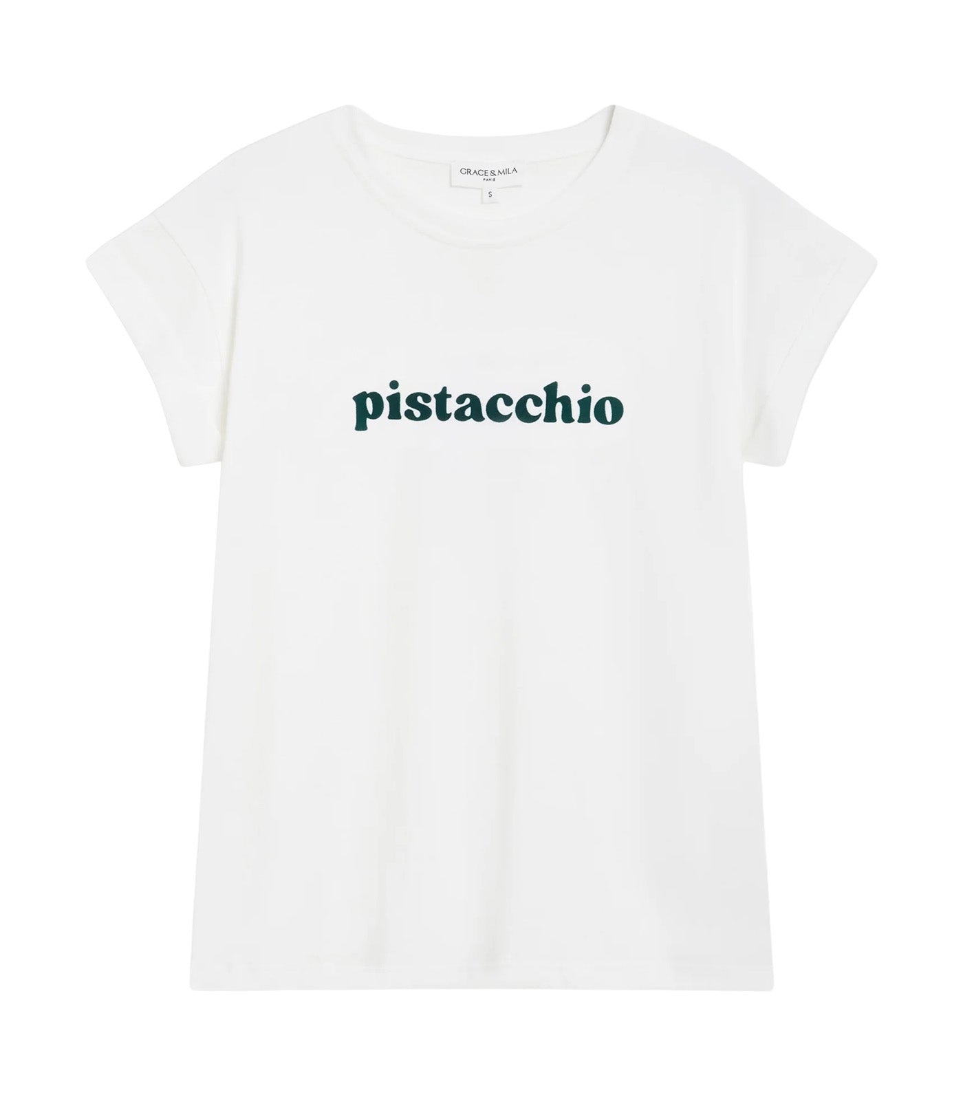 Wylo Embroidered-Message Cotton T-Shirt Emerald
