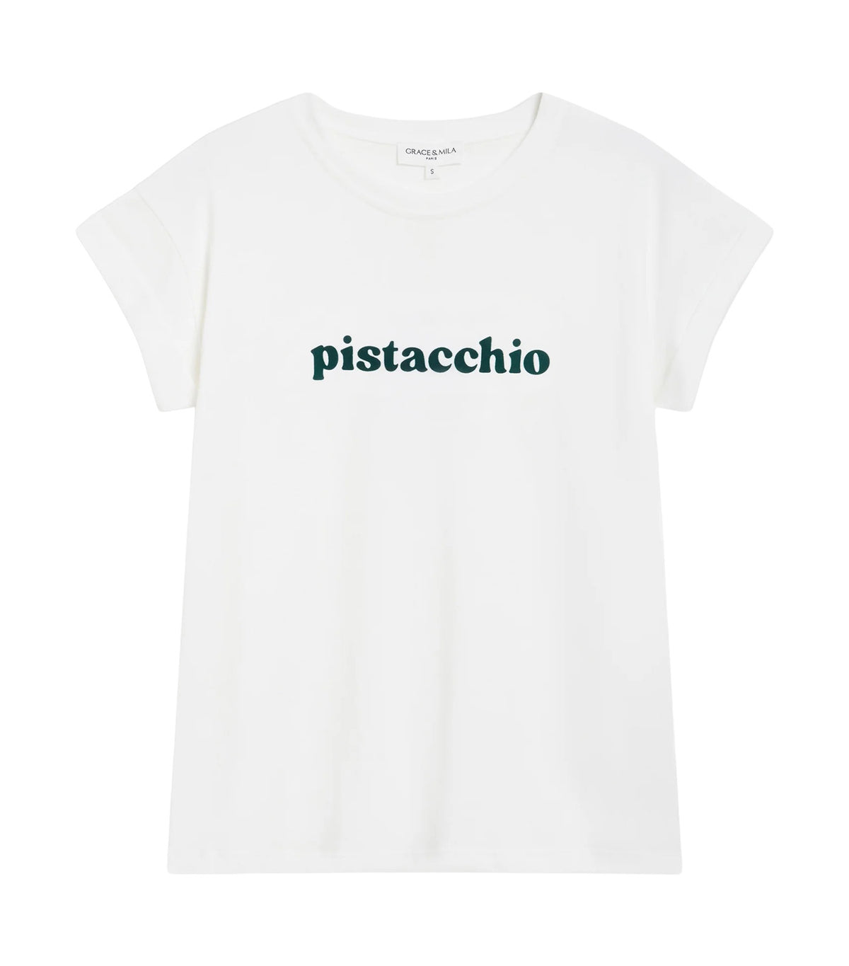 Wylo Embroidered-Message Cotton T-Shirt Emerald