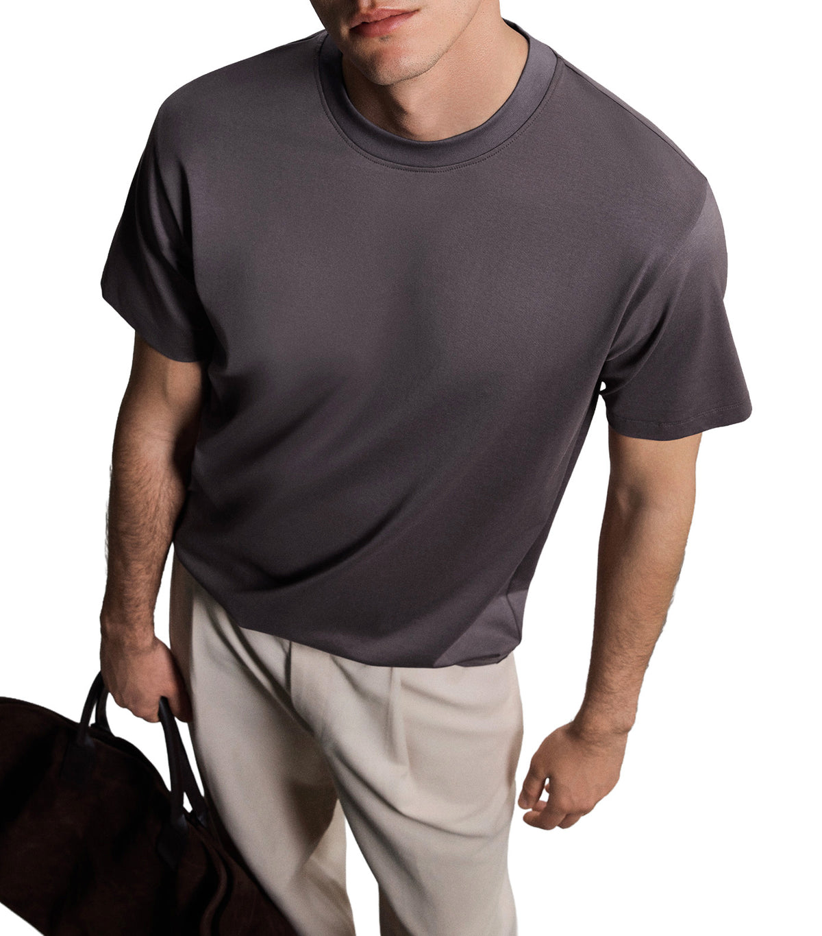 Men's Icon "The One Collection" Fashion Round Neck T-Shirt Dark Purple