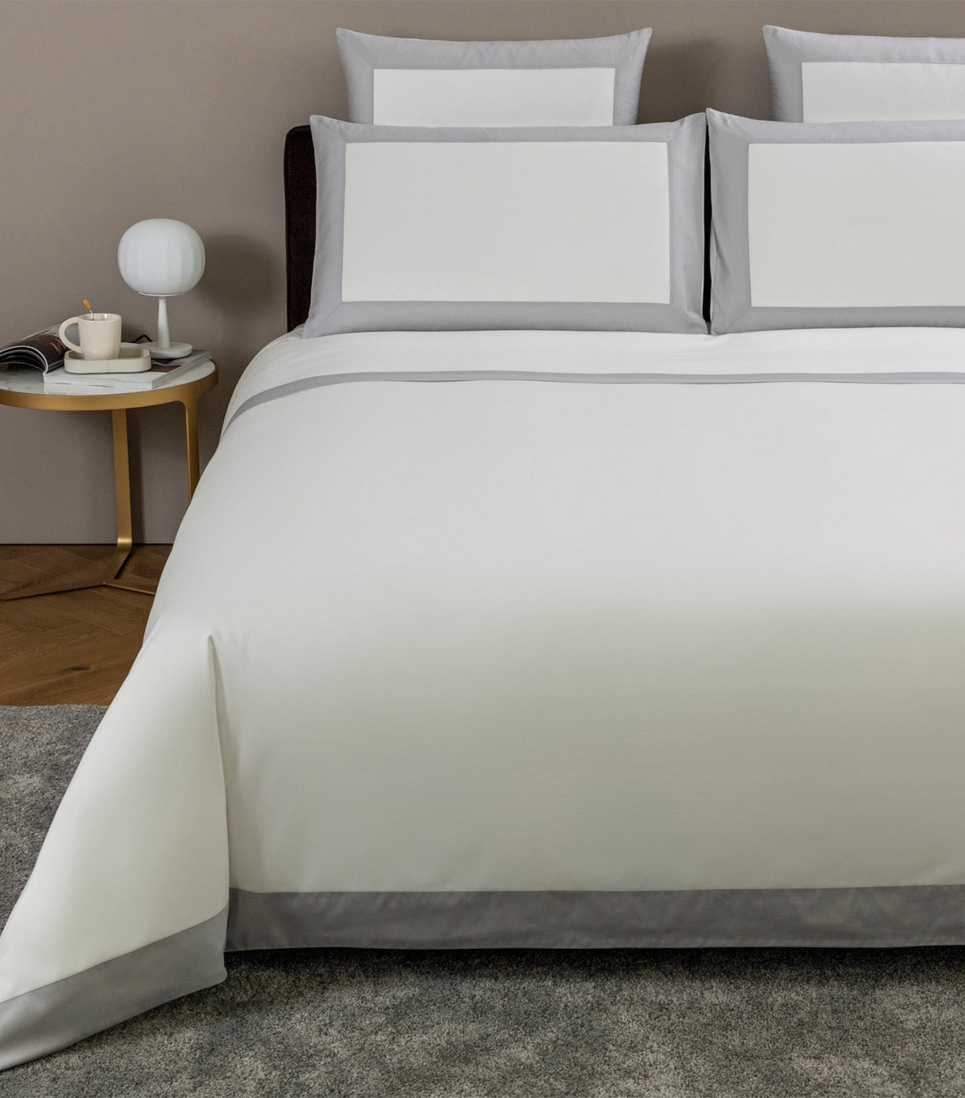 Bold Sheet Set Milk/Gray Cliff