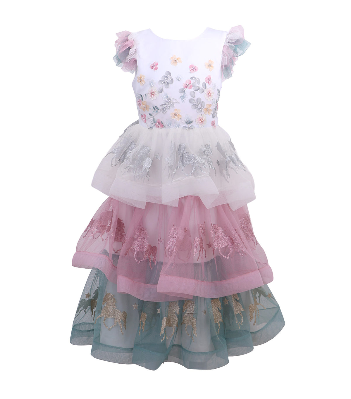 Unicorn Horsehair Gown with 3 Layers
