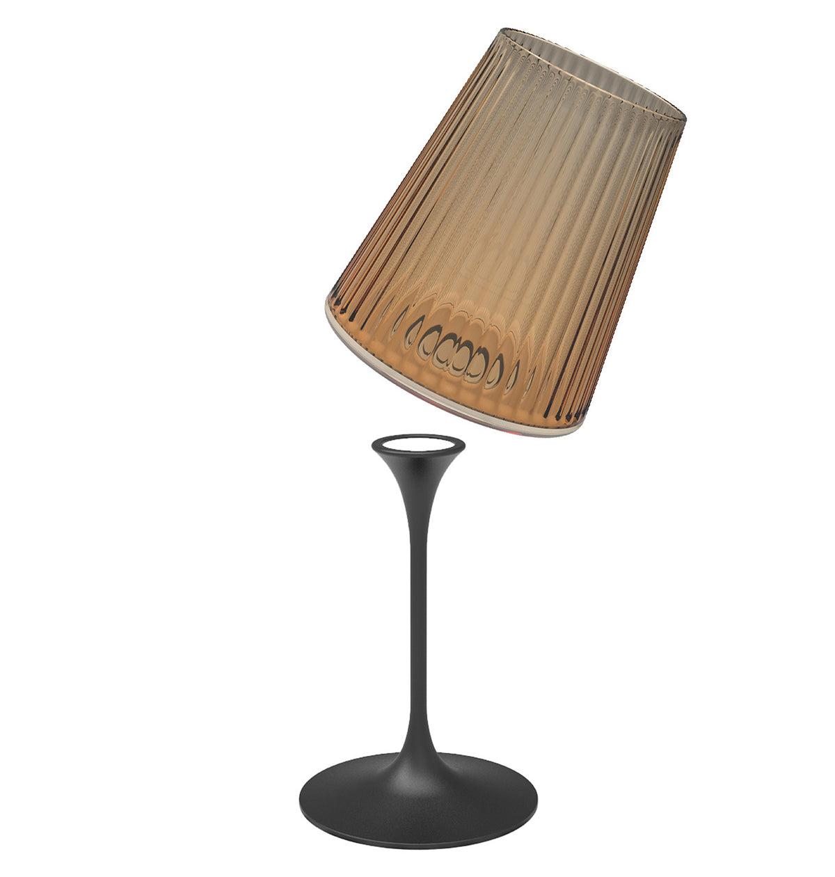 SplitGlass Easy - Tumbler - Wine Cup - with Magnetic Stem Amber
