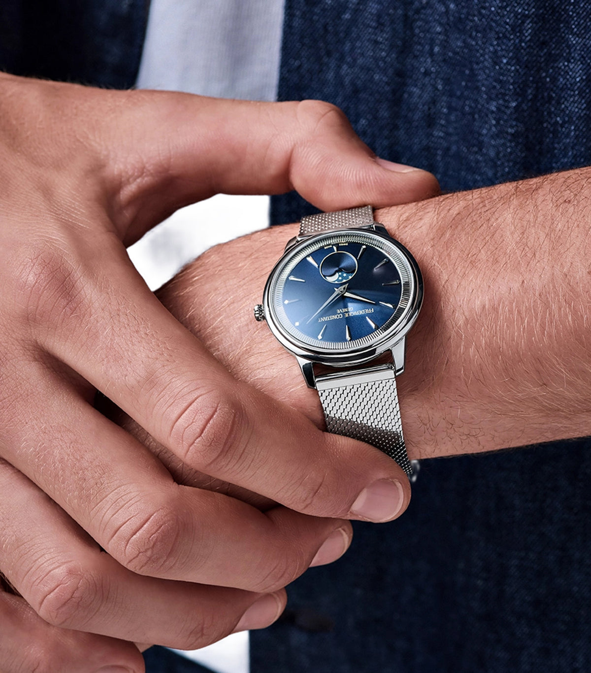 Moneta Moonphase FC-206N3S6B Silver