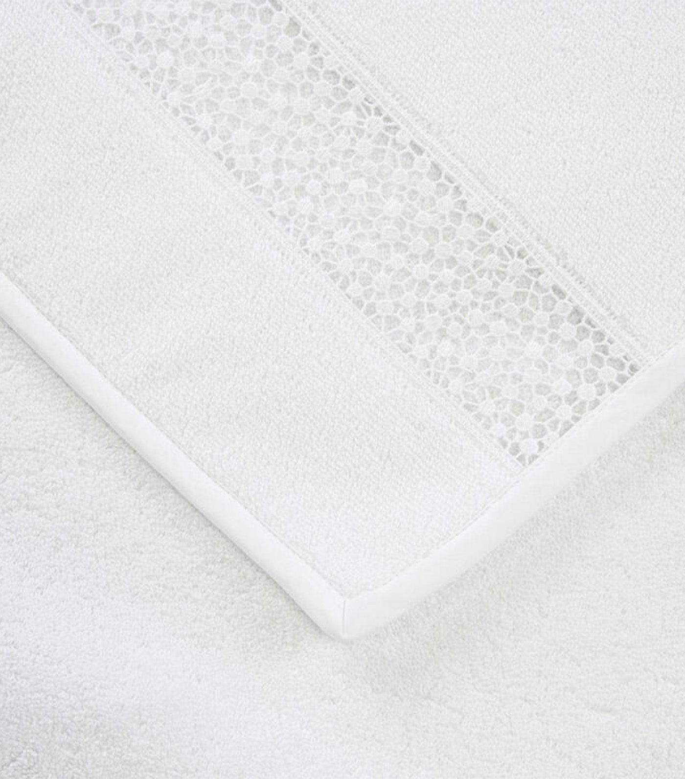 Forever Lace Guest Towel White
