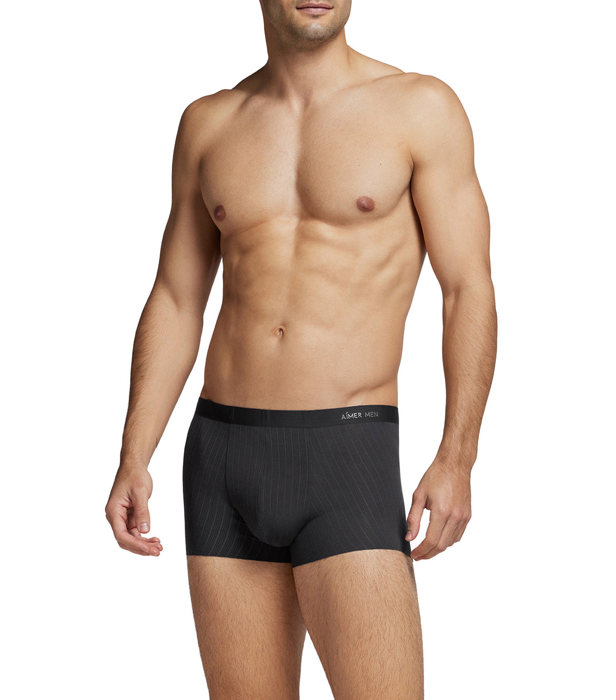 U-Shape Premium Modal Elastic-Waistband Trunk Dark Gray