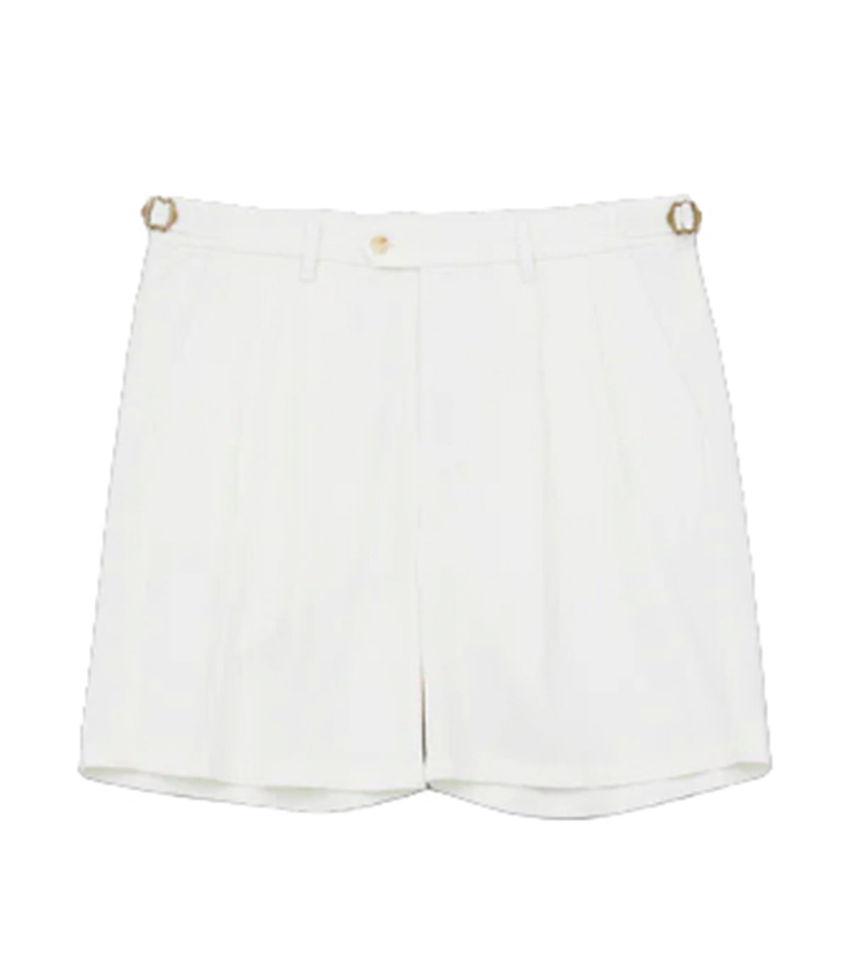 Motoji Washed Shorts White