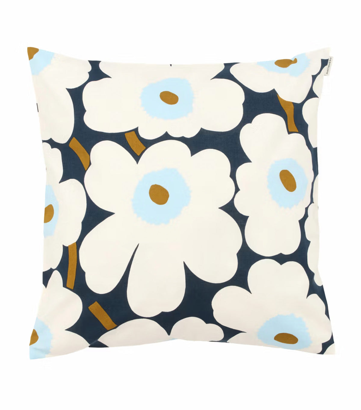 Pieni Unikko Cushion Cover Blueberry/White/Cold Blue