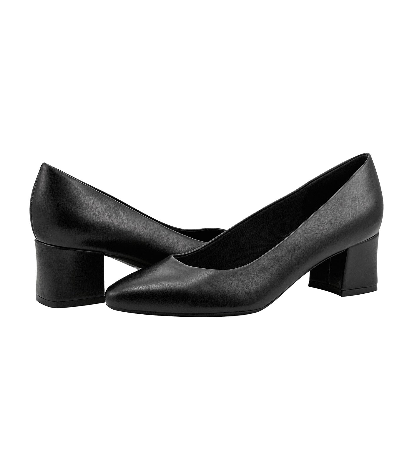 Nicole Pointed Block Heels Black
