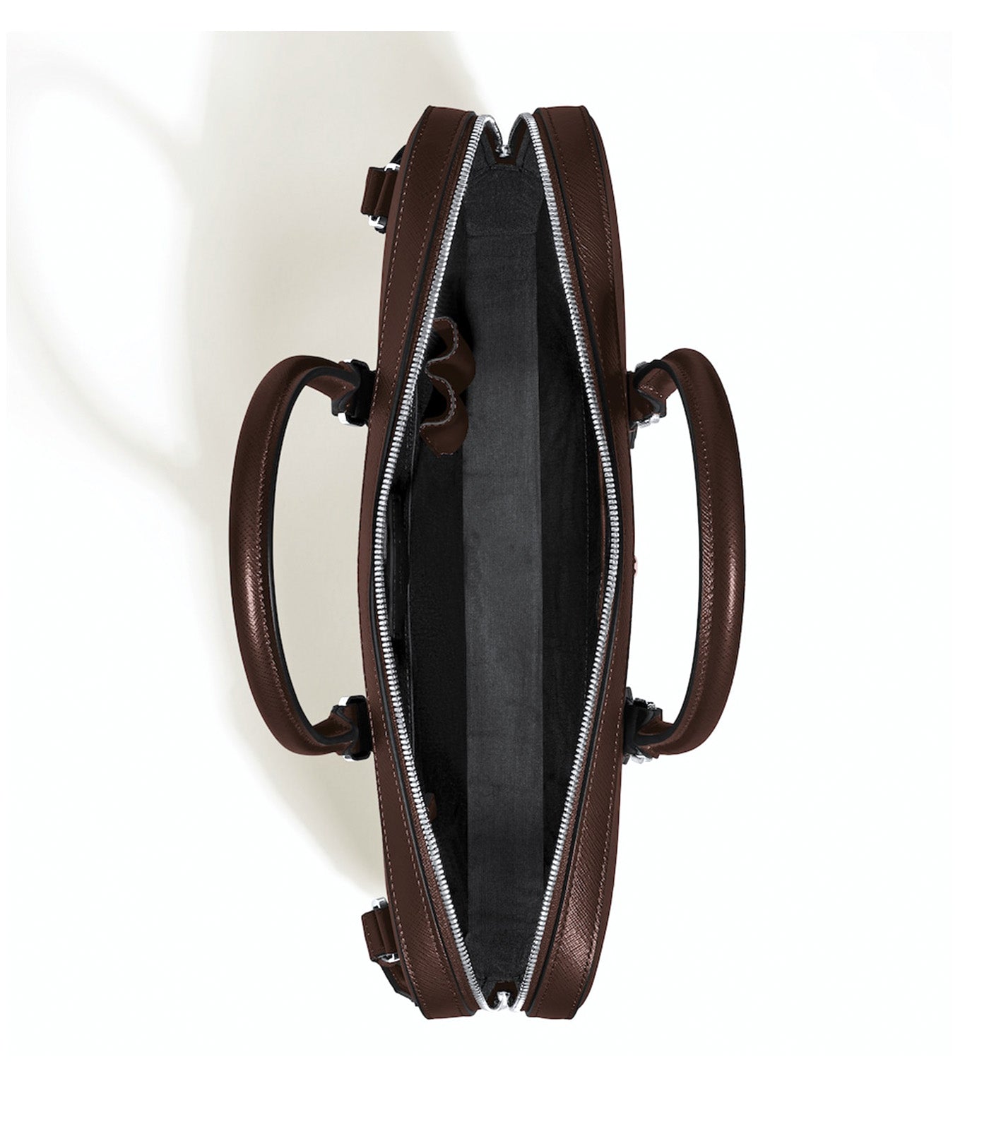 Thin Briefcase in Sartorial Leather Brown