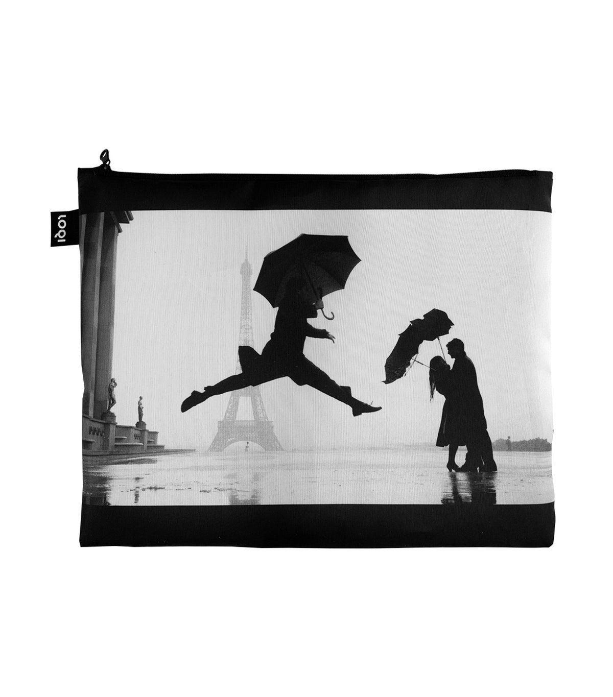 ELLIOTT ERWITT Eiffel Tower, Dog Jumping, Santa Monica Zip Pockets