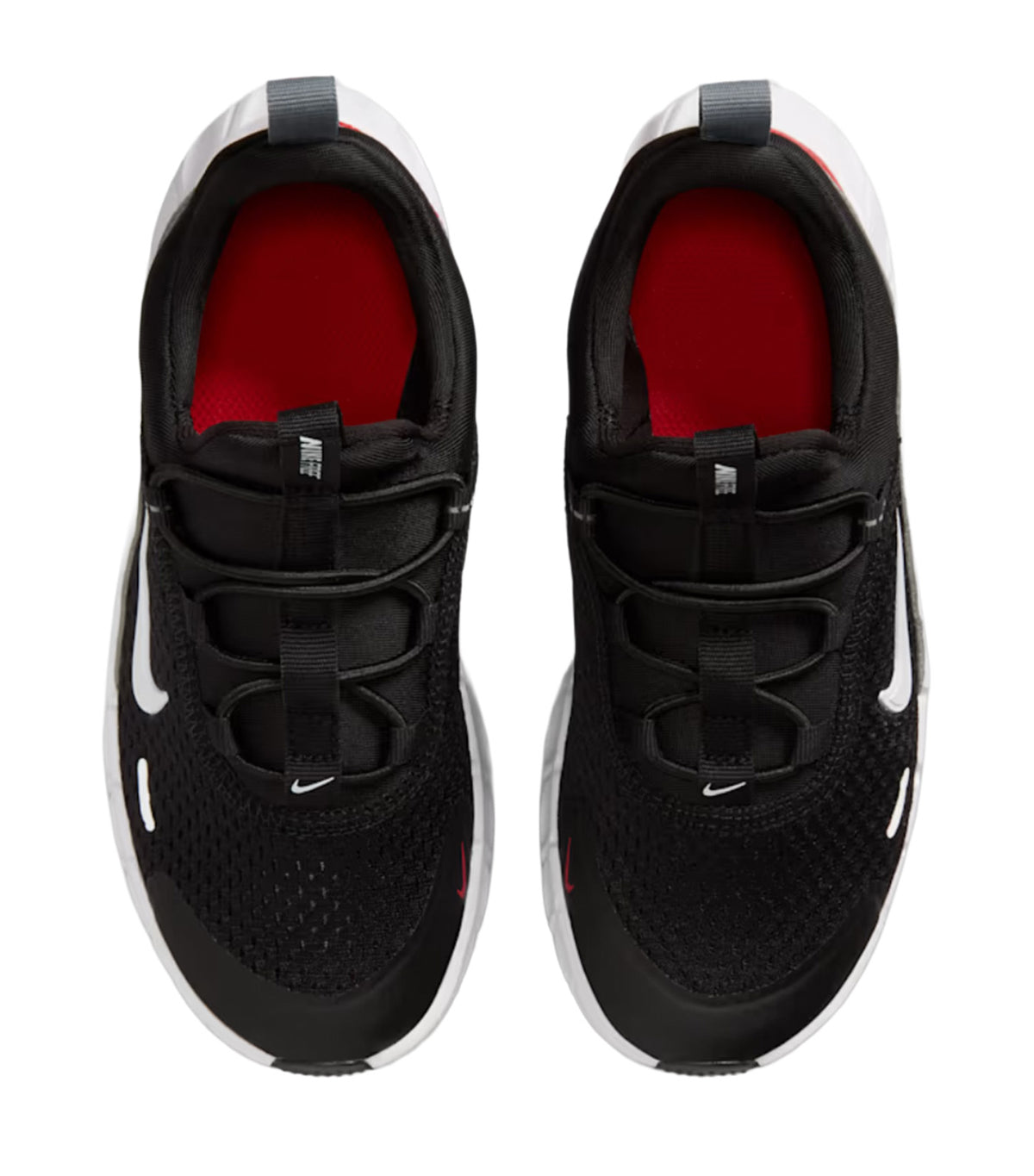 Free Ride Younger Kids' Running Shoes Black/Cool Grey/University Red/White