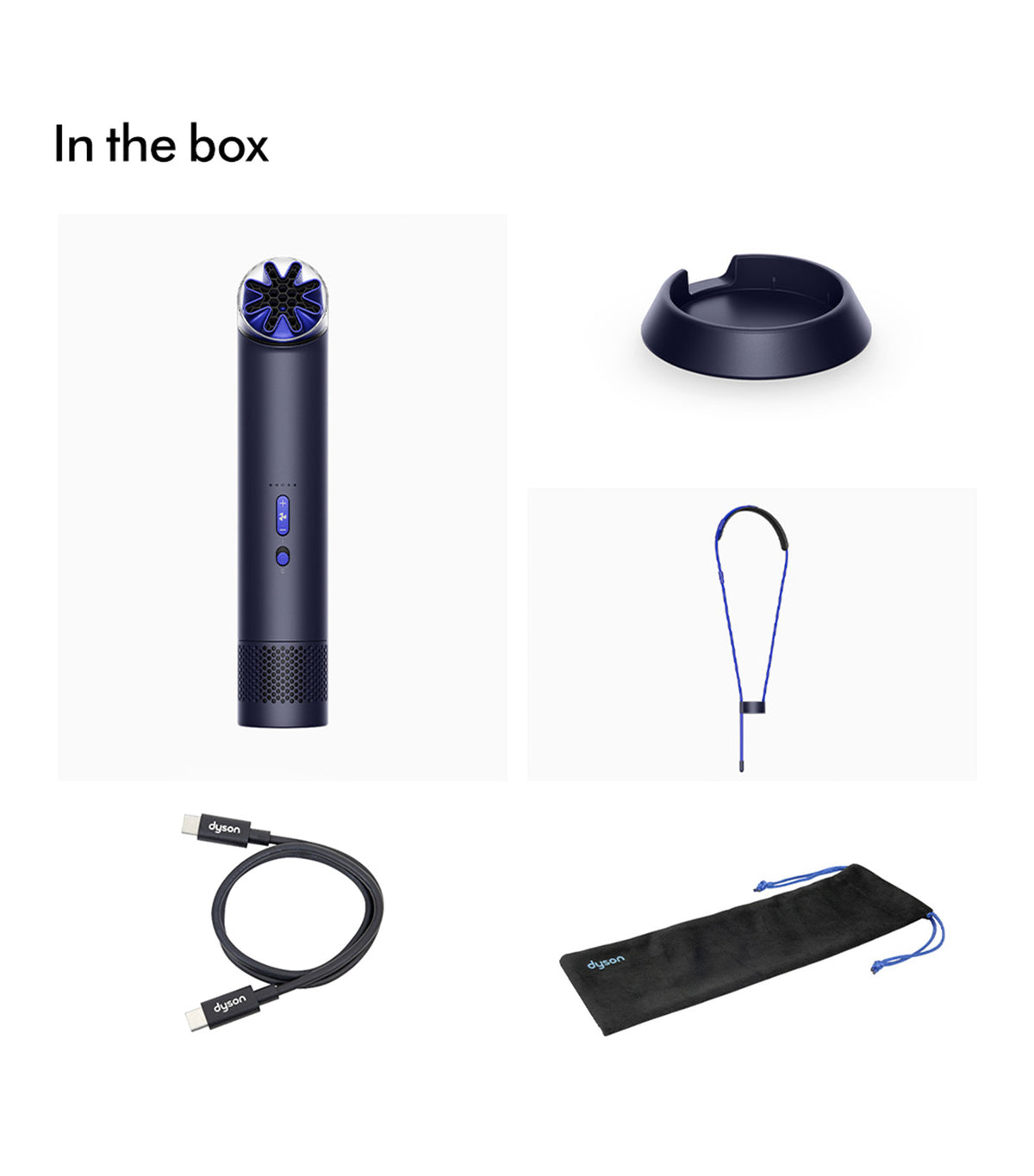 Hushjet Mini Portable Fan Dark Blue/Ultra Blue
