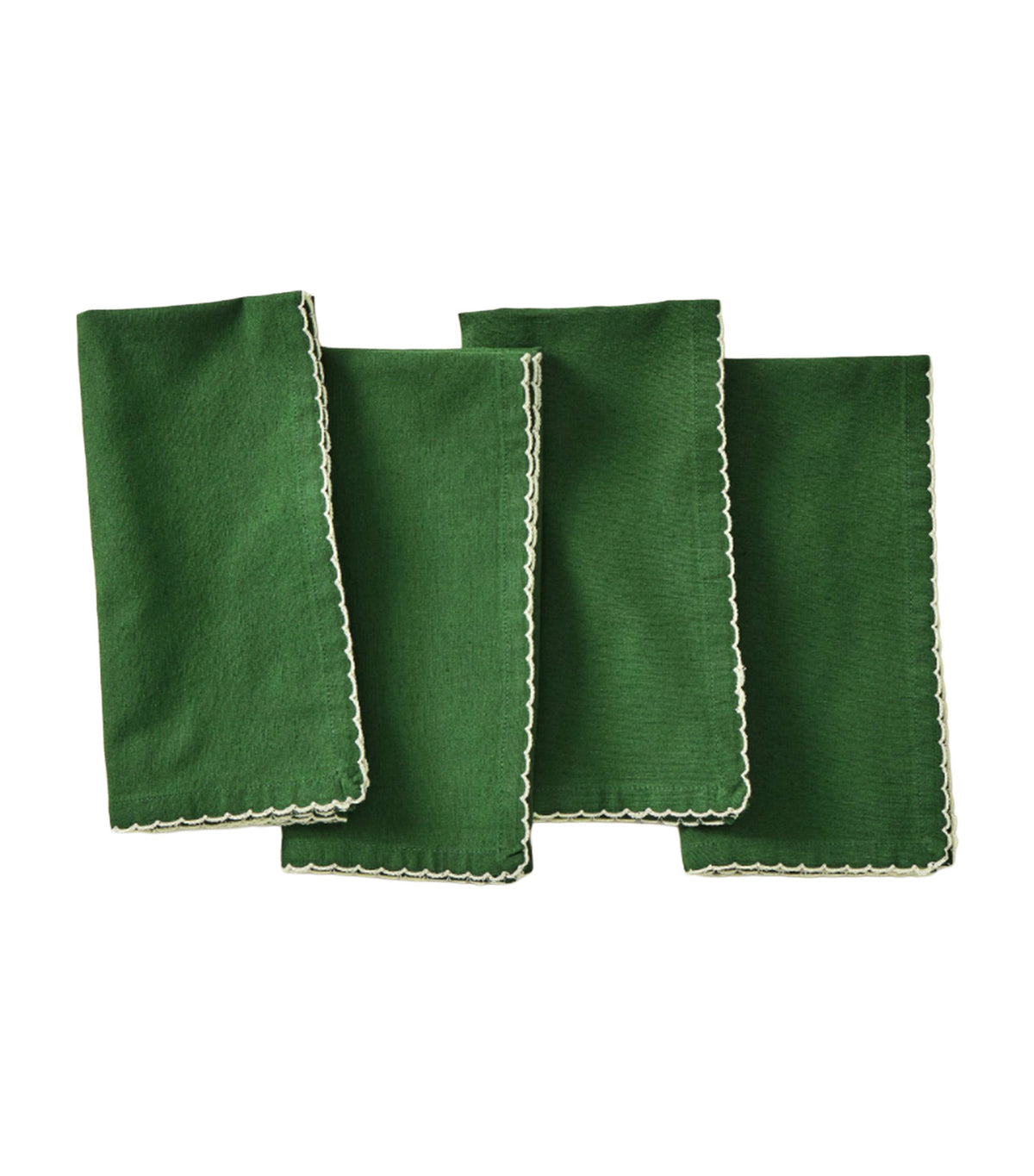 Picot Edge Napkin Sets Green