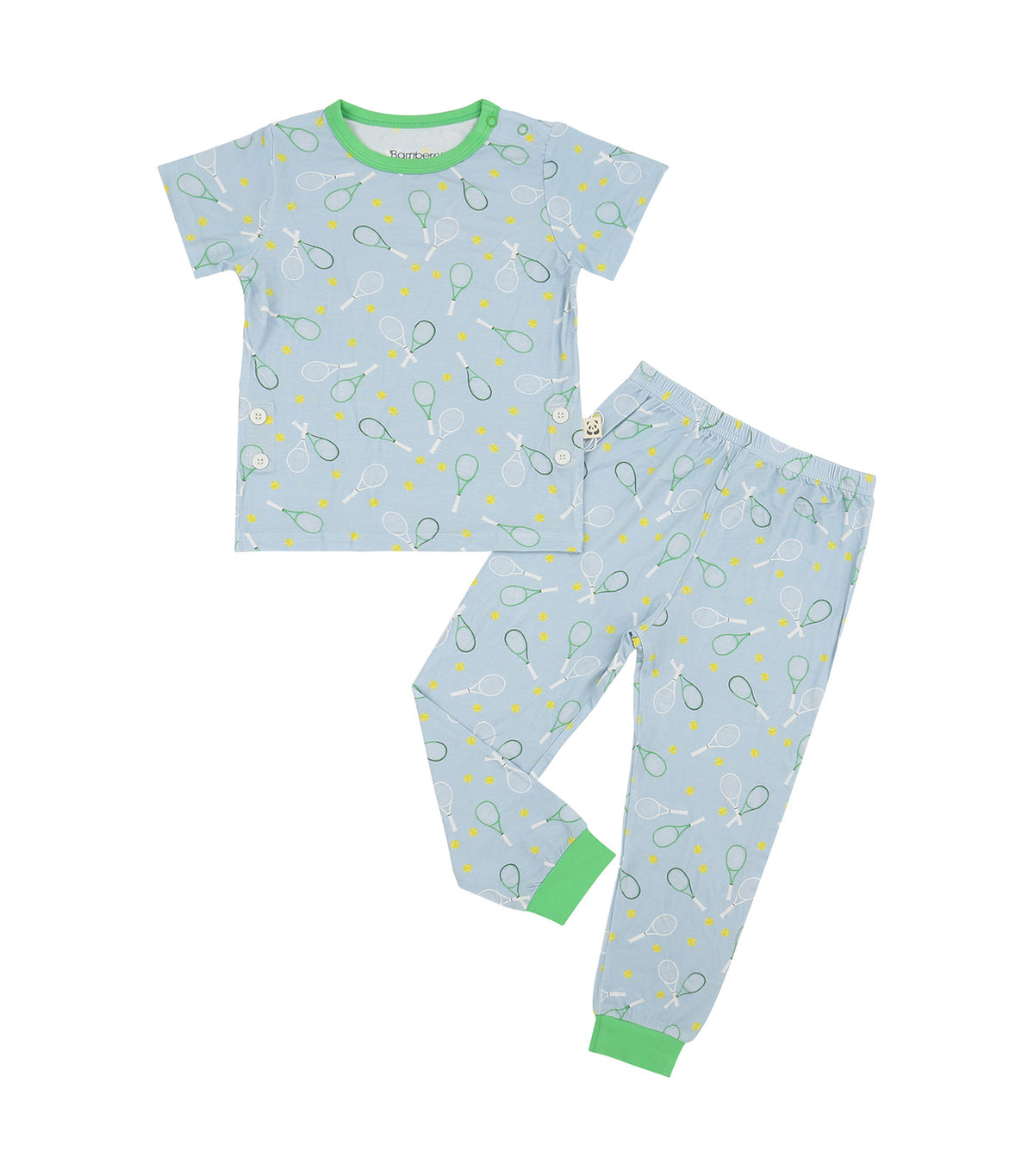 Short Sleeves Pajama Set Tennis Print