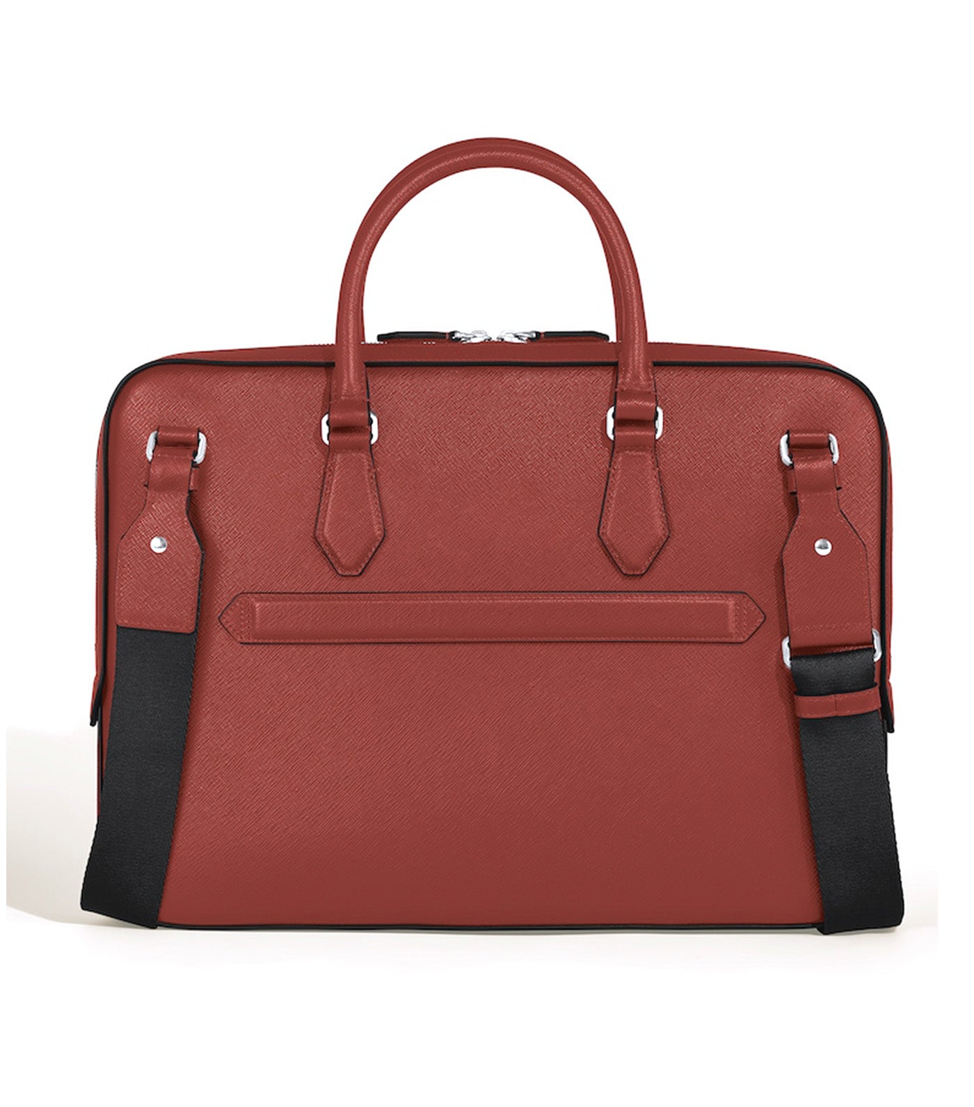 Thin Briefcase in Sartorial Leather Red