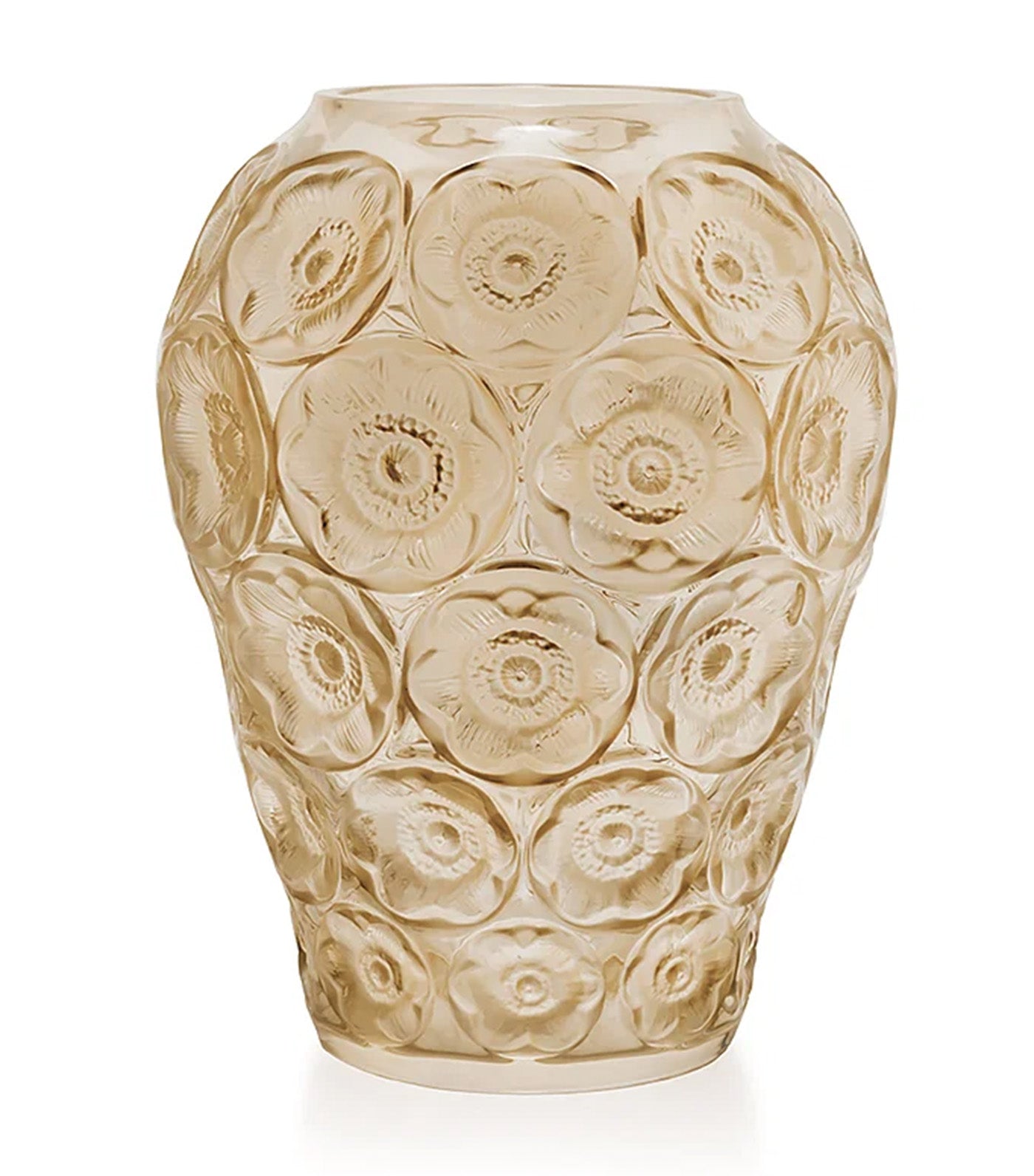 Anemones Vase Gold Luster